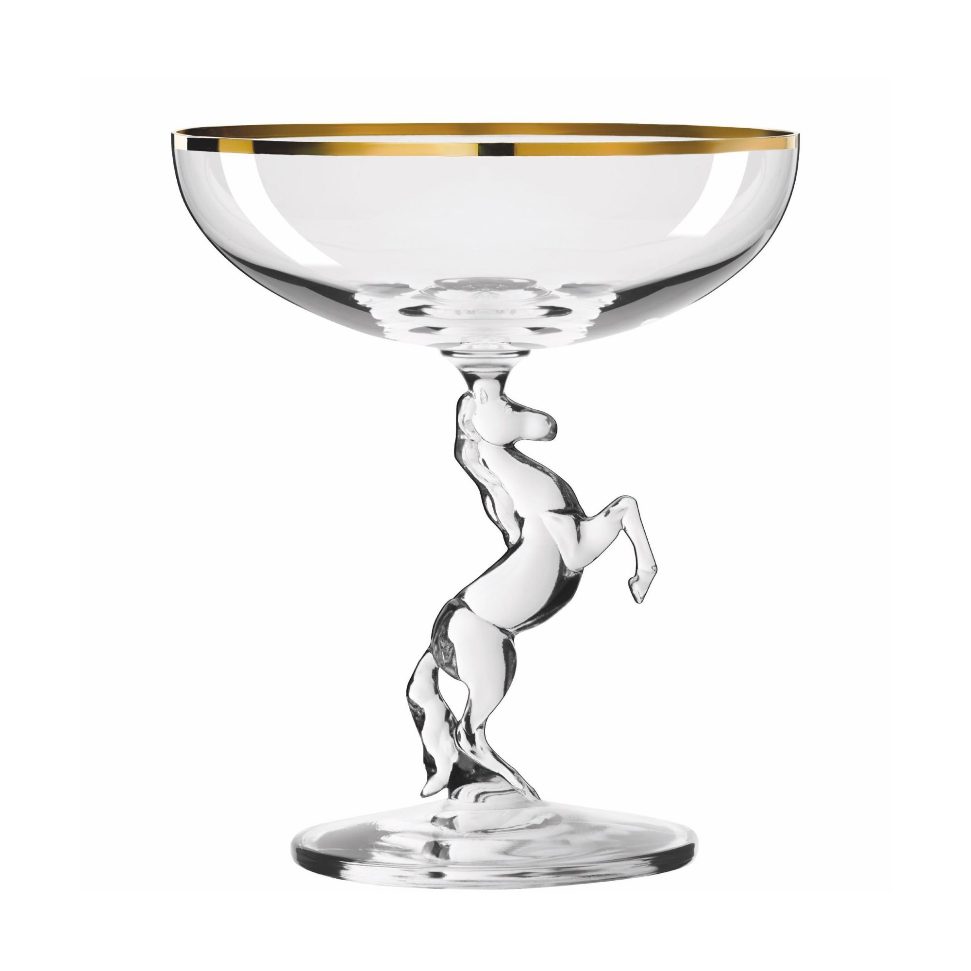 RITZENHOFF Champagnerglas Sektglas REITKRISTALL mit Goldrand 230 ml