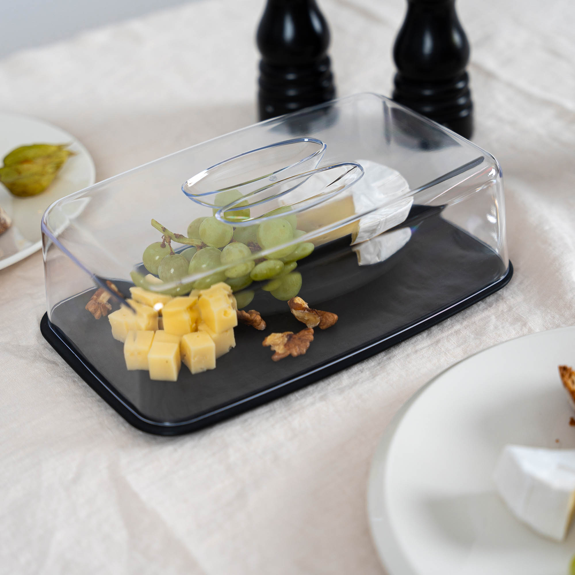 CONTINENTA cheese bell Cheese bonnet square 26 x 16.5 cm made of DURACORE and plastic