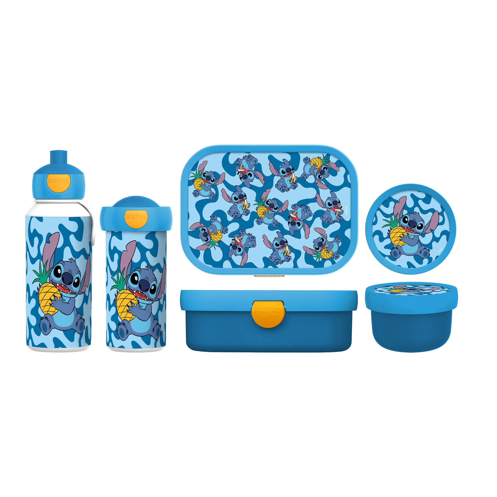 MEPAL Pop-up-Trinkflasche für Kinder CAMPUS 0,4 Liter Motiv Stitch