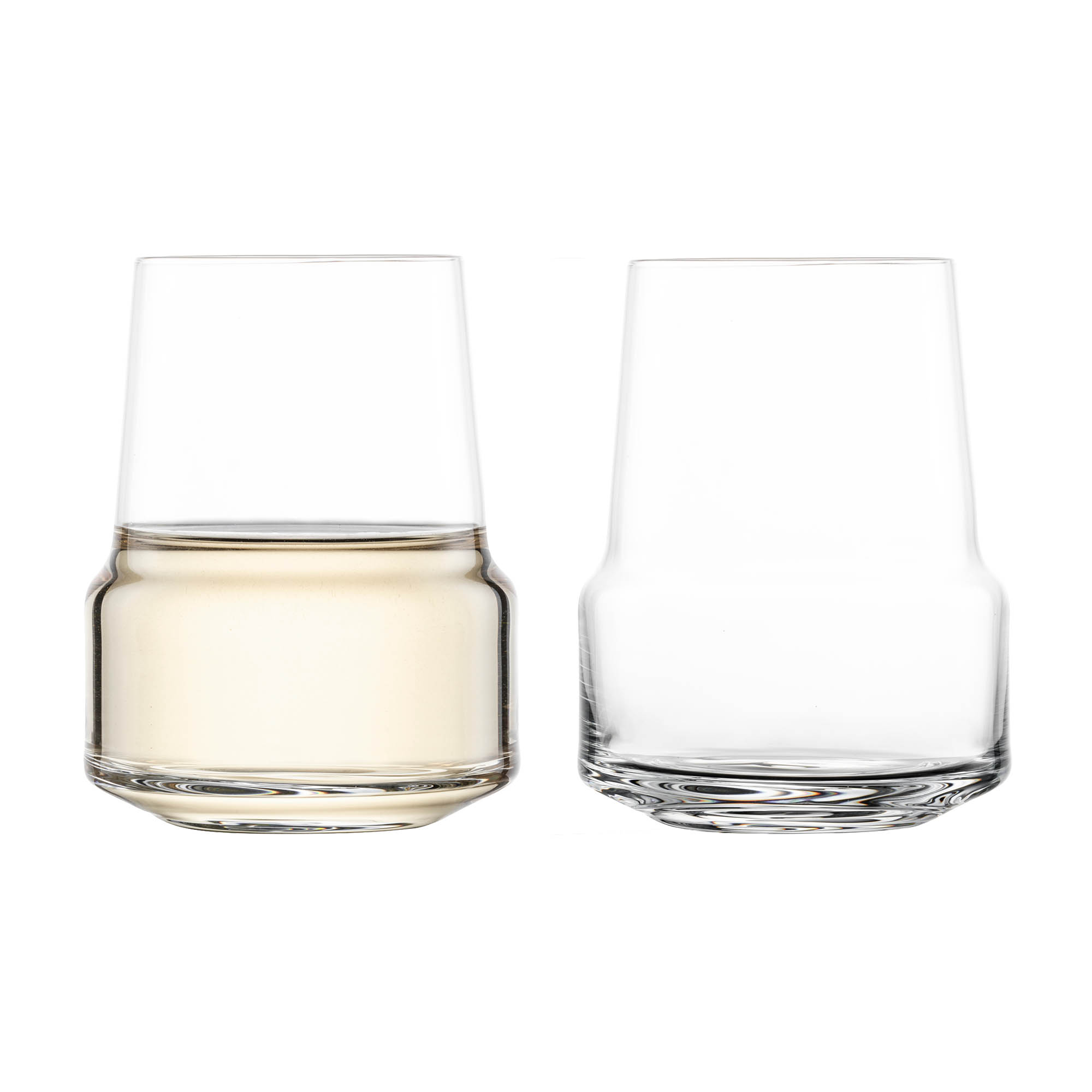 ZWIESEL GLAS Serie LEVEL Weißweinbecher Weißweinglas Tumbler 2 Stück Inhalt 378 ml