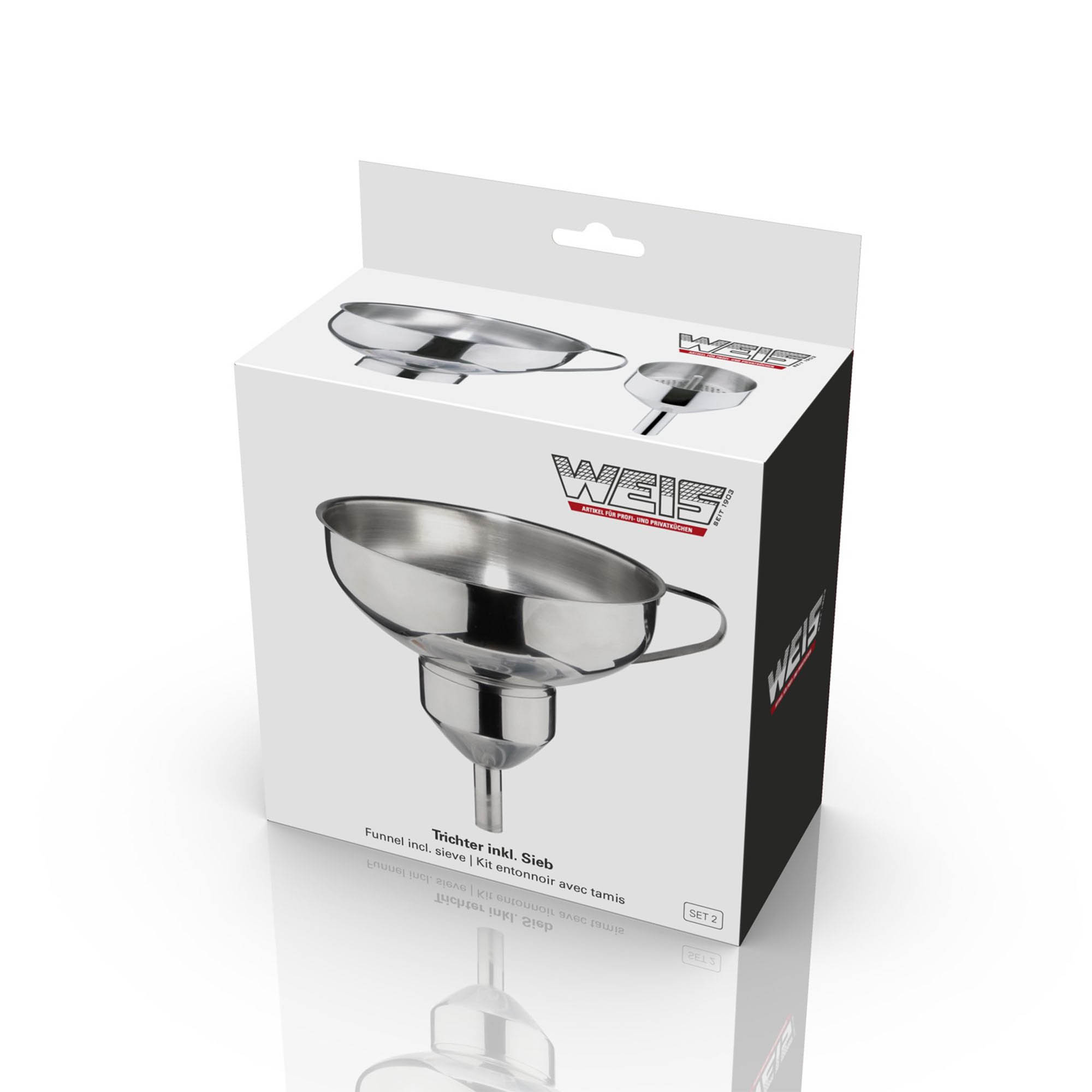 WEIS jam funnel set with mini funnel and sieve