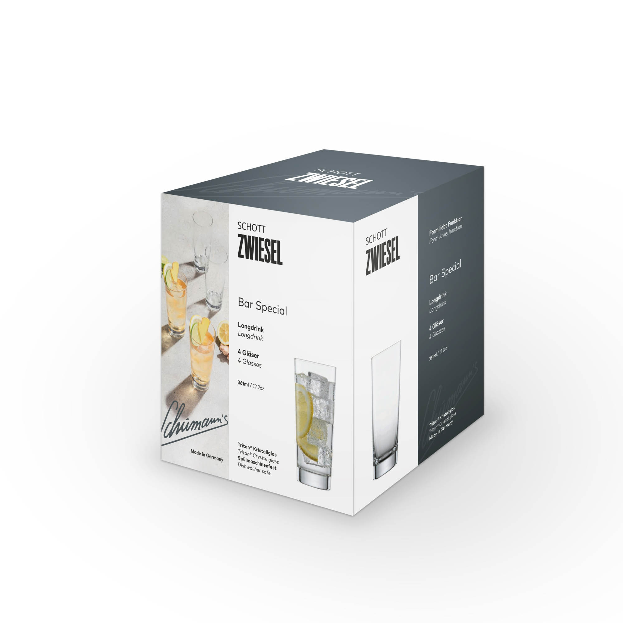 SCHOTT ZWIESEL Serie BAR SPECIAL Longdrink Becher Set mit 4 Stück