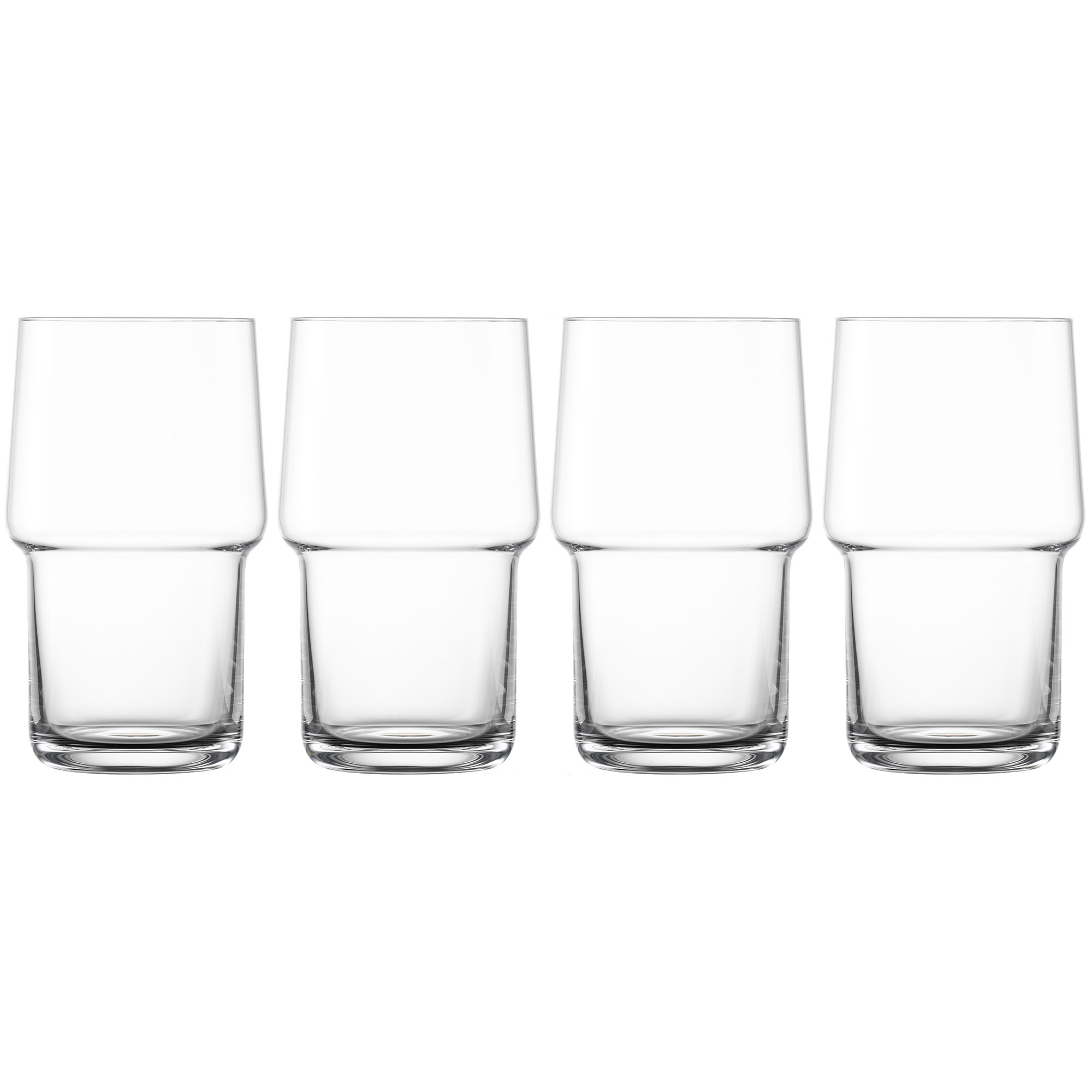 ZWIESEL GLAS Serie CLICK Longdrinkglas Bierglas stapelbar 4 Stück je 476 ml