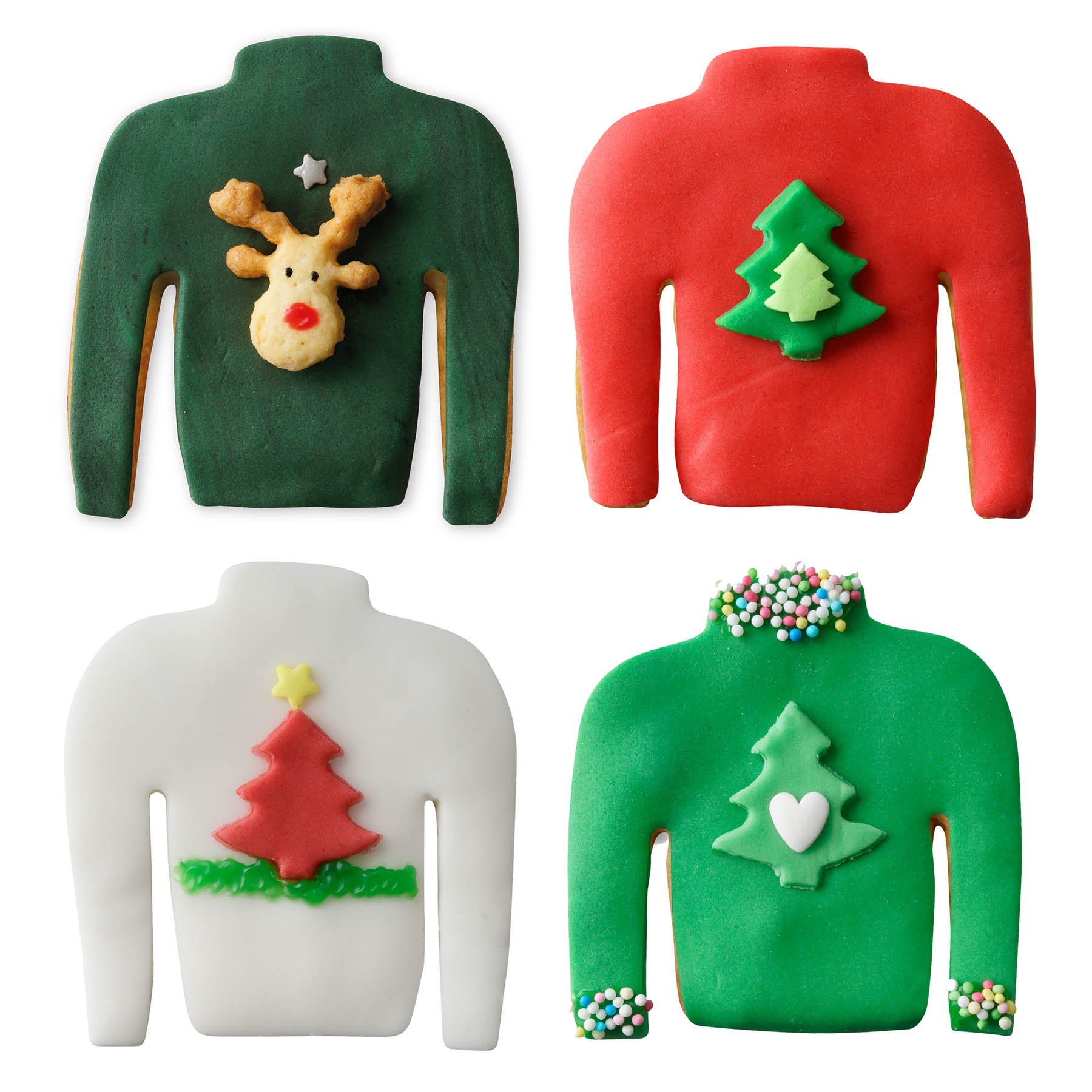 DR.OETKER 3-teiliges Ausstecher-Set "Ugly Christmas Sweater"