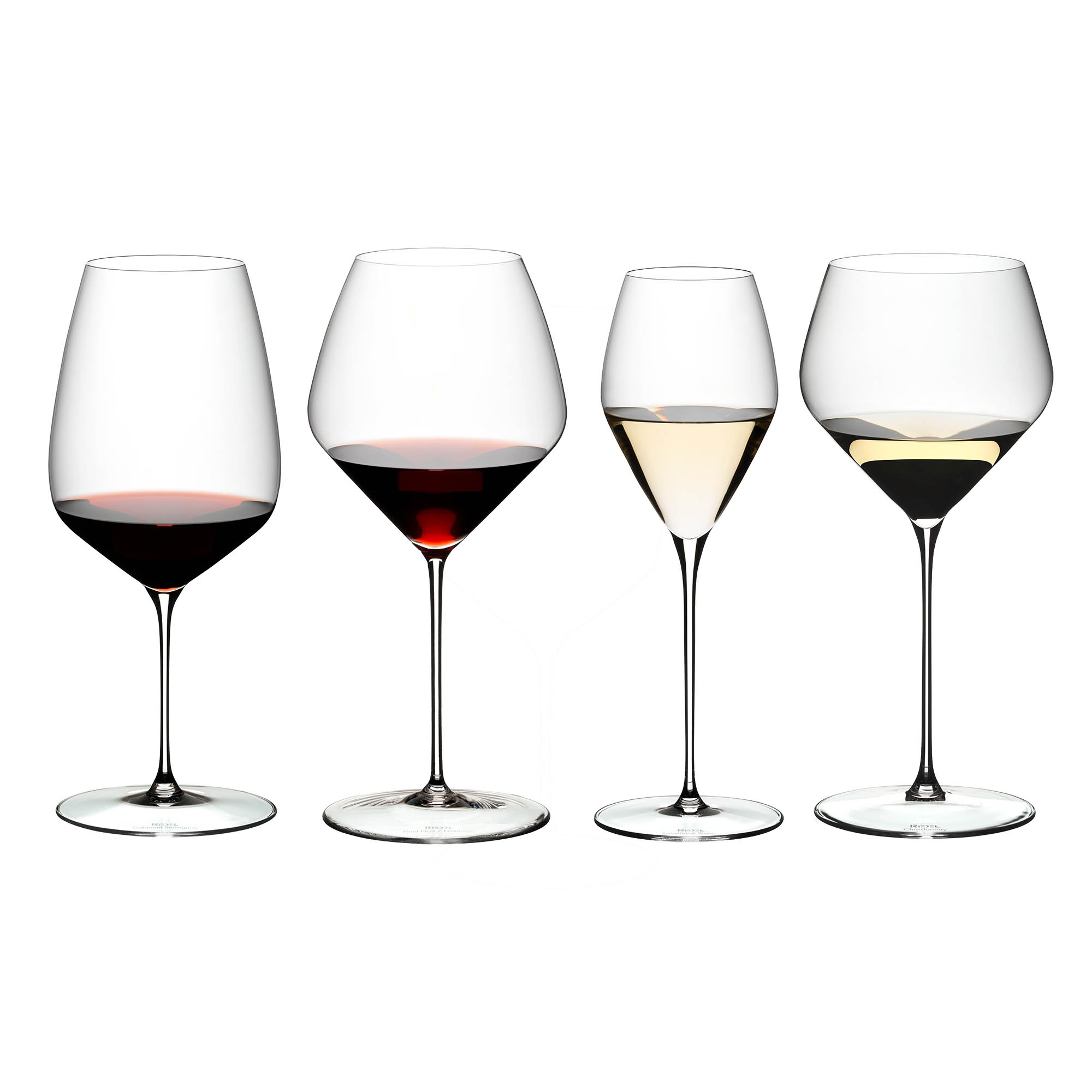 RIEDEL Serie VELOCE Tasting Set mit 4 sortenspezifischen Gläsern