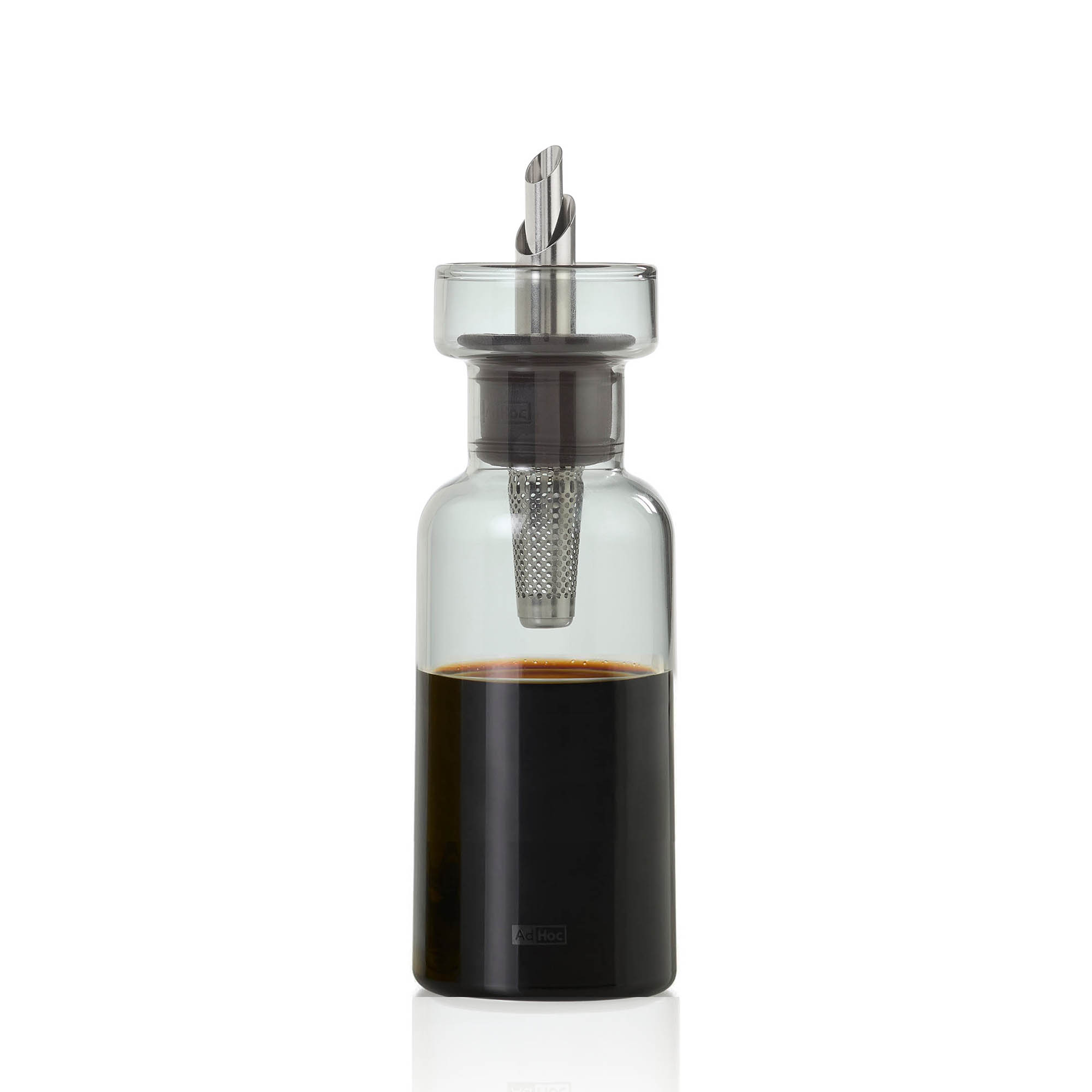 AdHoc oil dispenser vinegar dispenser AROMA POUR grey drip-free pouring 120 ml