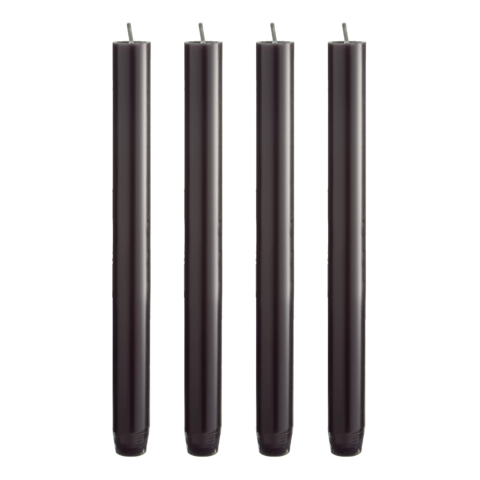 ENGELS KERZEN 4er-Set ORIGINAL STABKERZEN 24 cm schwarz