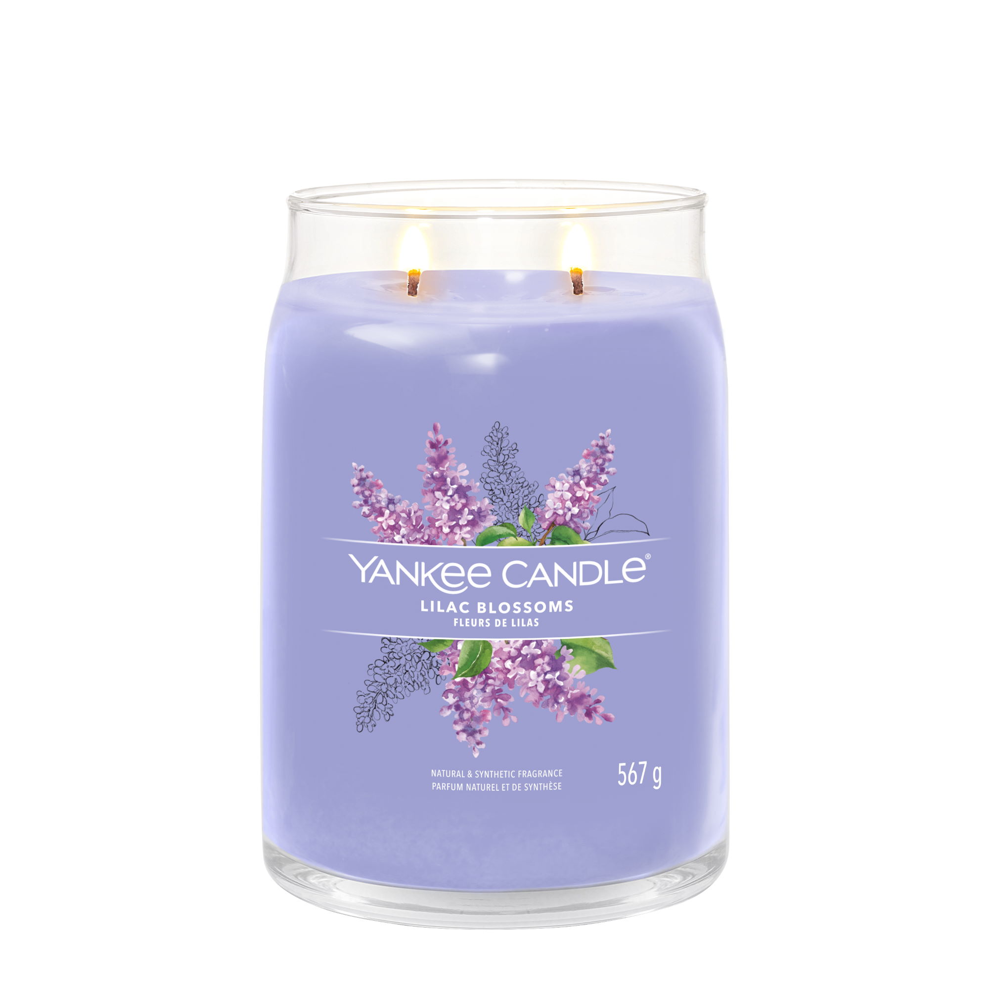 YANKEE CANDLE Große Signature Kerze LILAC BLOSSOMS 567 g Duftkerze