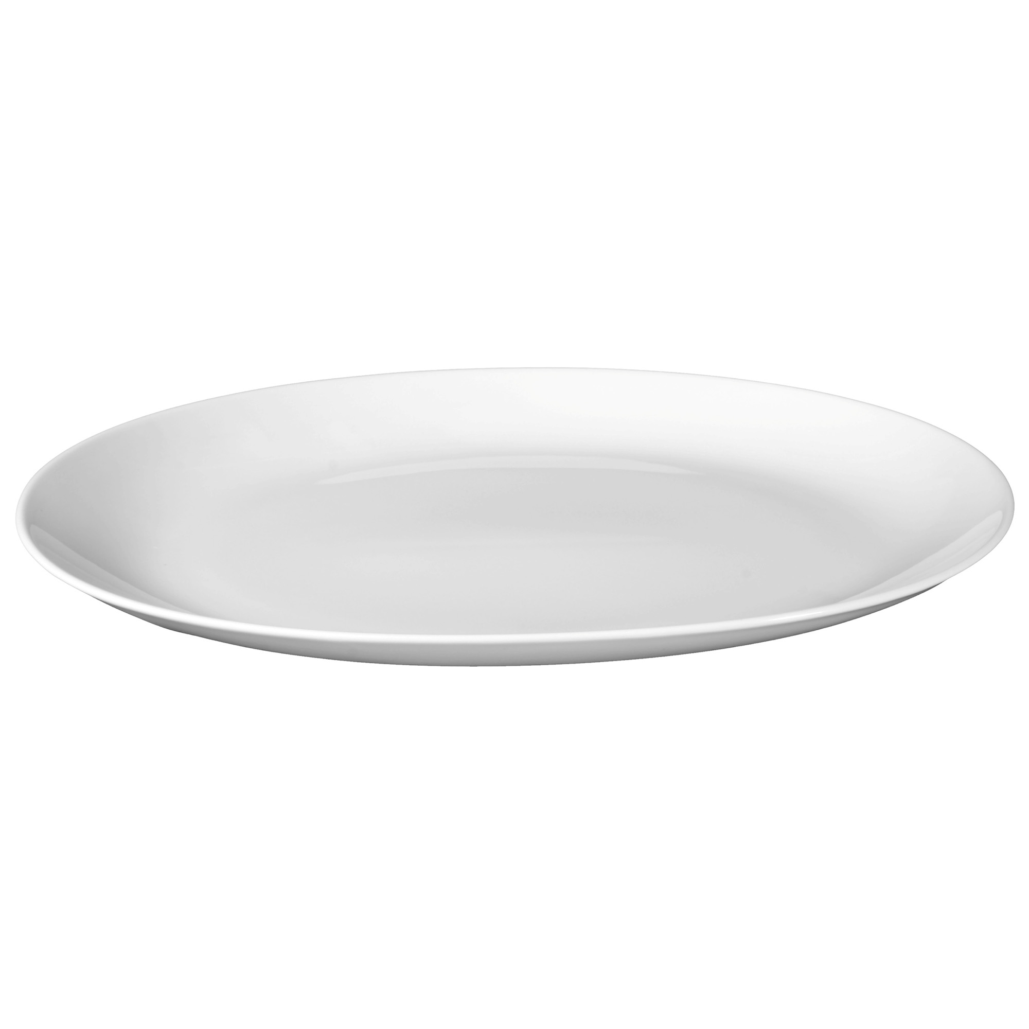 Seltmann Weiden RONDO/LIANE weiß 007 uni Beilagenplatte oval 35 cm Servierplatte