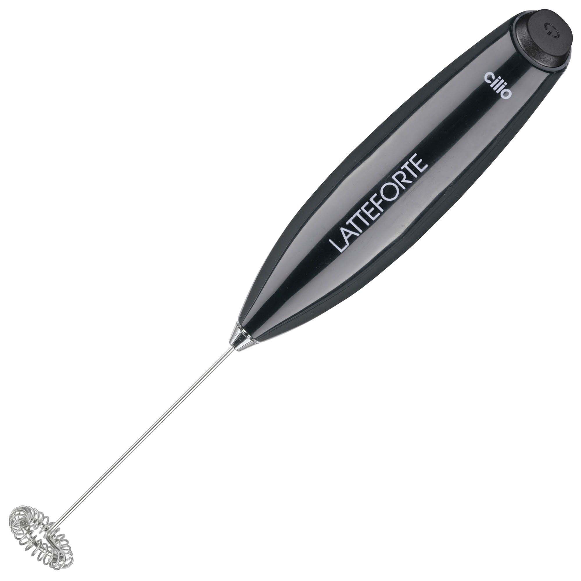 CILIO Milchaufschäumer LATTEFORTE mit Edelstahl-Ständer, schwarz