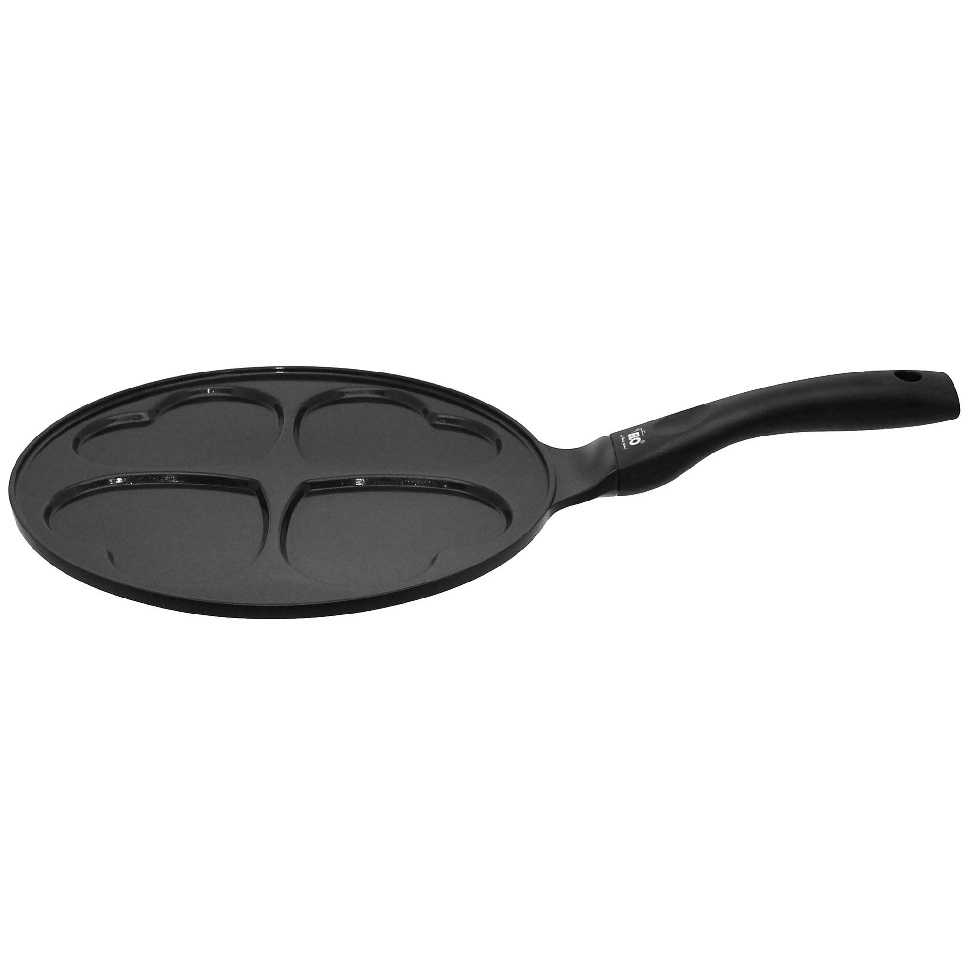 ELO Blinipfanne Pancakepfanne HERZFLAMME 26 cm mit 4 Vertiefungen INDUKTION