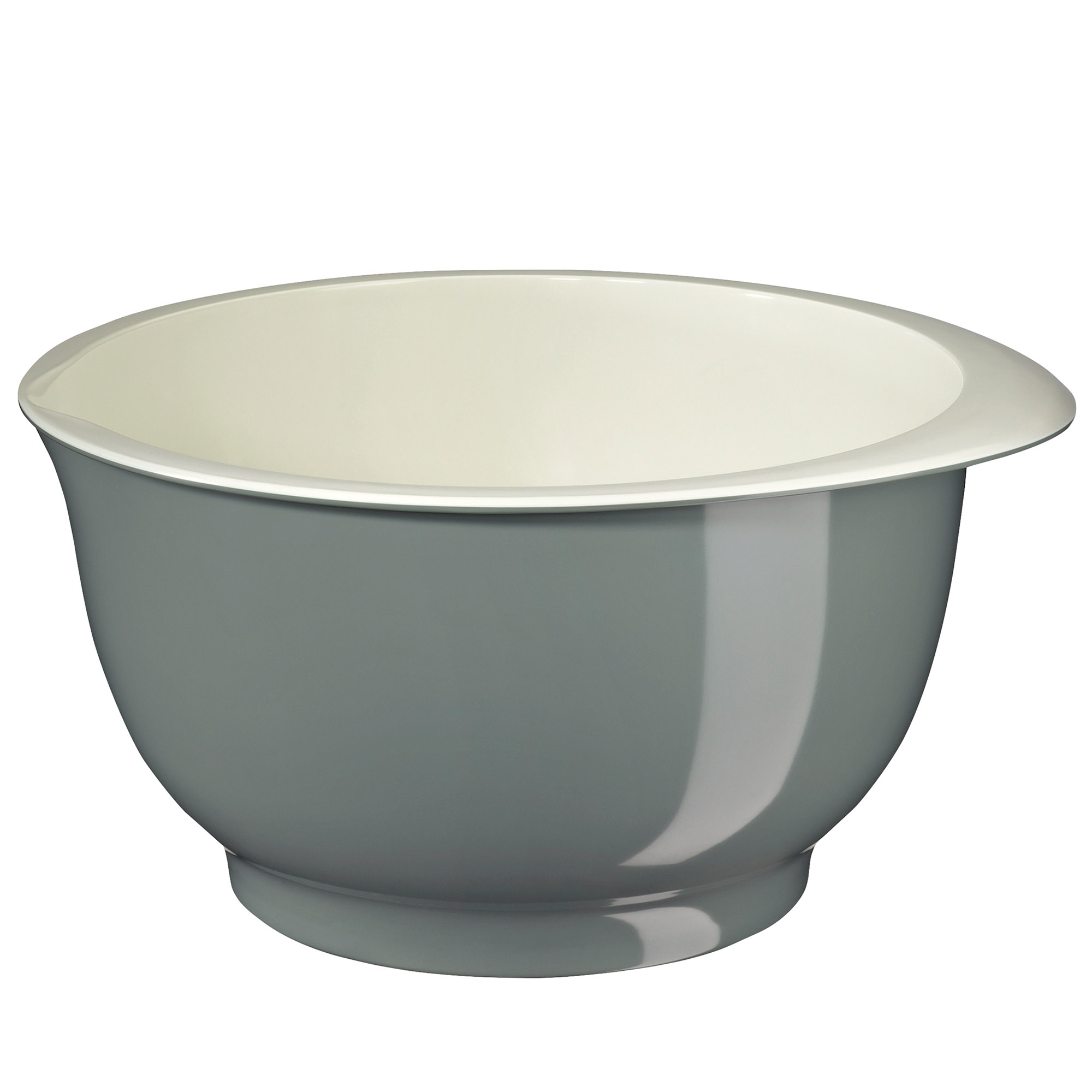 KÜCHENPROFI Teigschüssel BAKE Rührschüssel aus Melanin 4 Liter grau