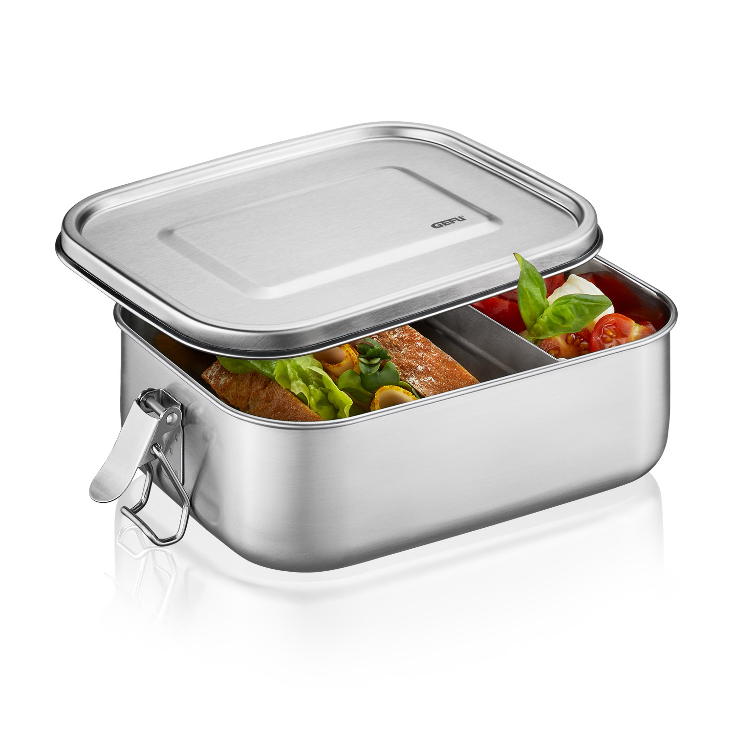 GEFU Lunchbox ENDURE aus Edelstahl 1 Liter 18 cm x 13,3 cm