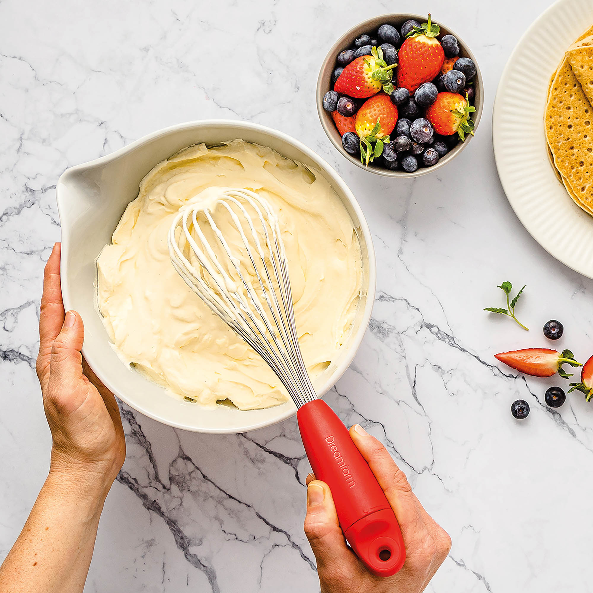 DREAMFARM Variable whisk FLISK 29.5 cm red