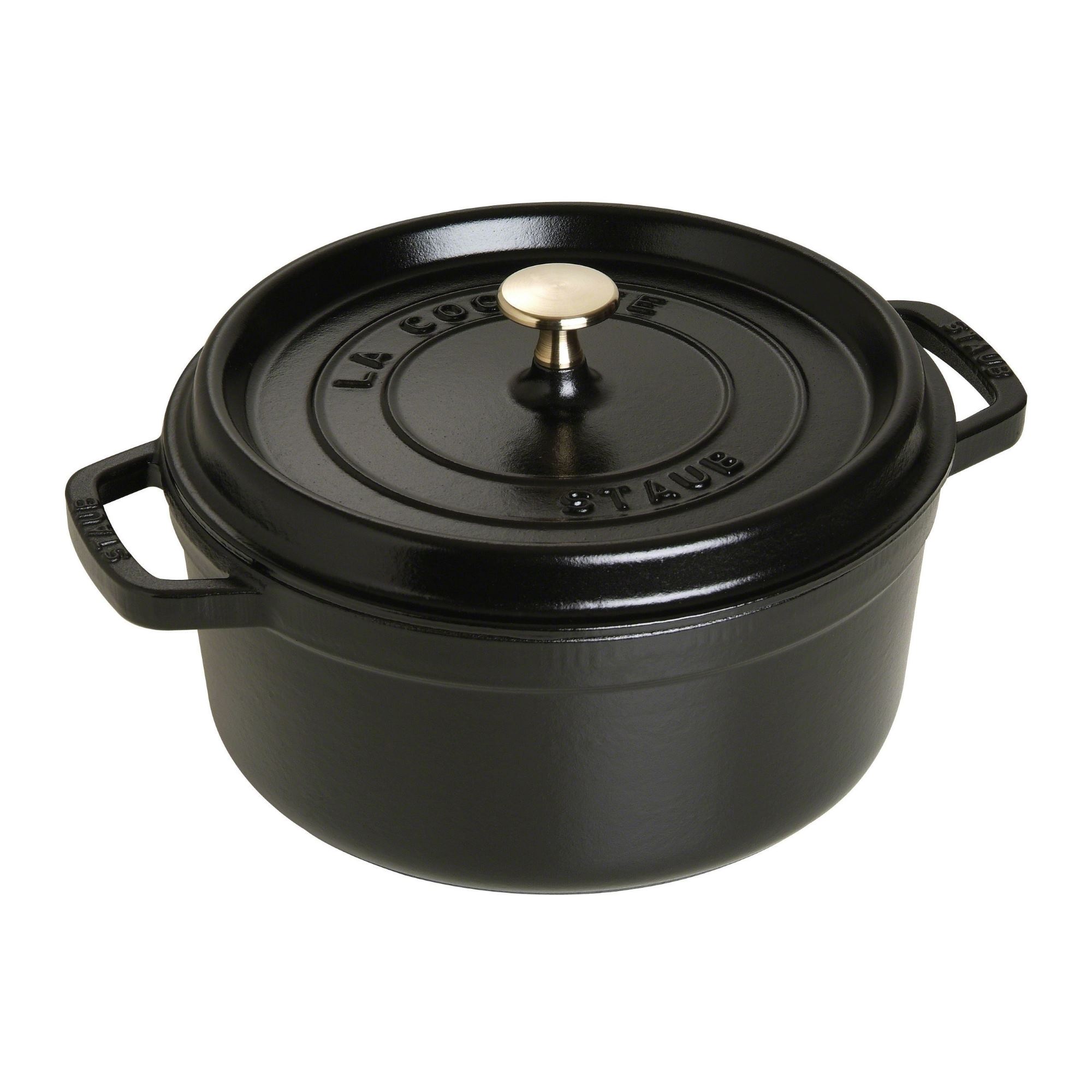 Staub Bräter Cocotte, Gusseisen (1-tlg), robust, langlebig, perfekte Hitzeverteilung, Aromaregen-Deckel