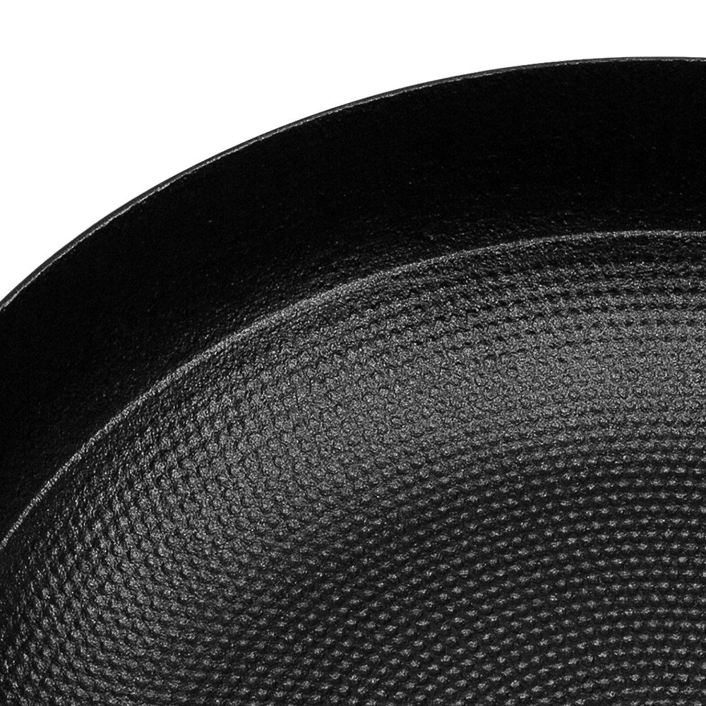 GSW Gusseisen Servierpfanne ROBUSTA mit Wabenboden und Glasdeckel 30 cm INDUKTION