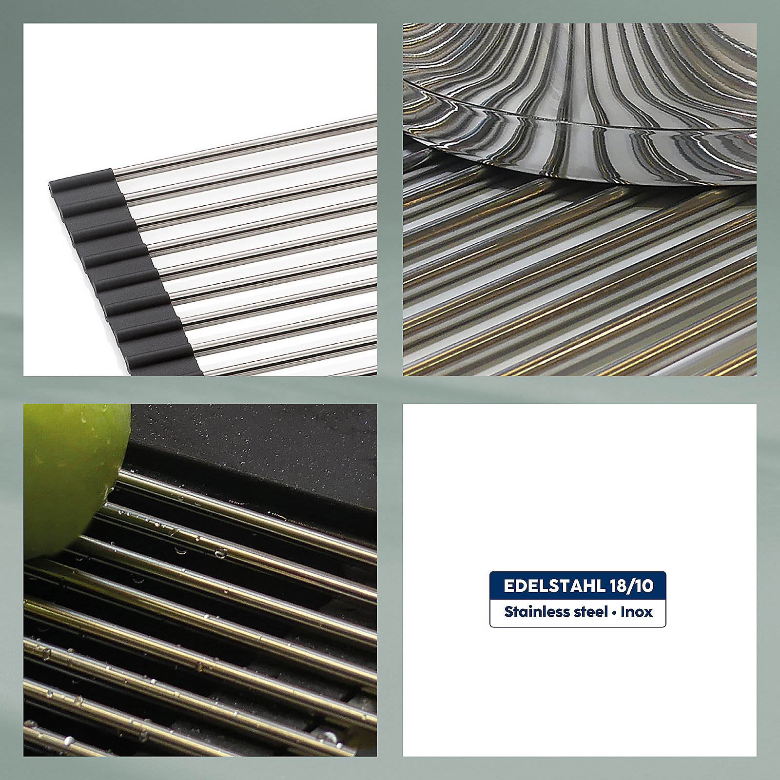 KELA RAMINA stainless steel draining rack 53 x 33 cm