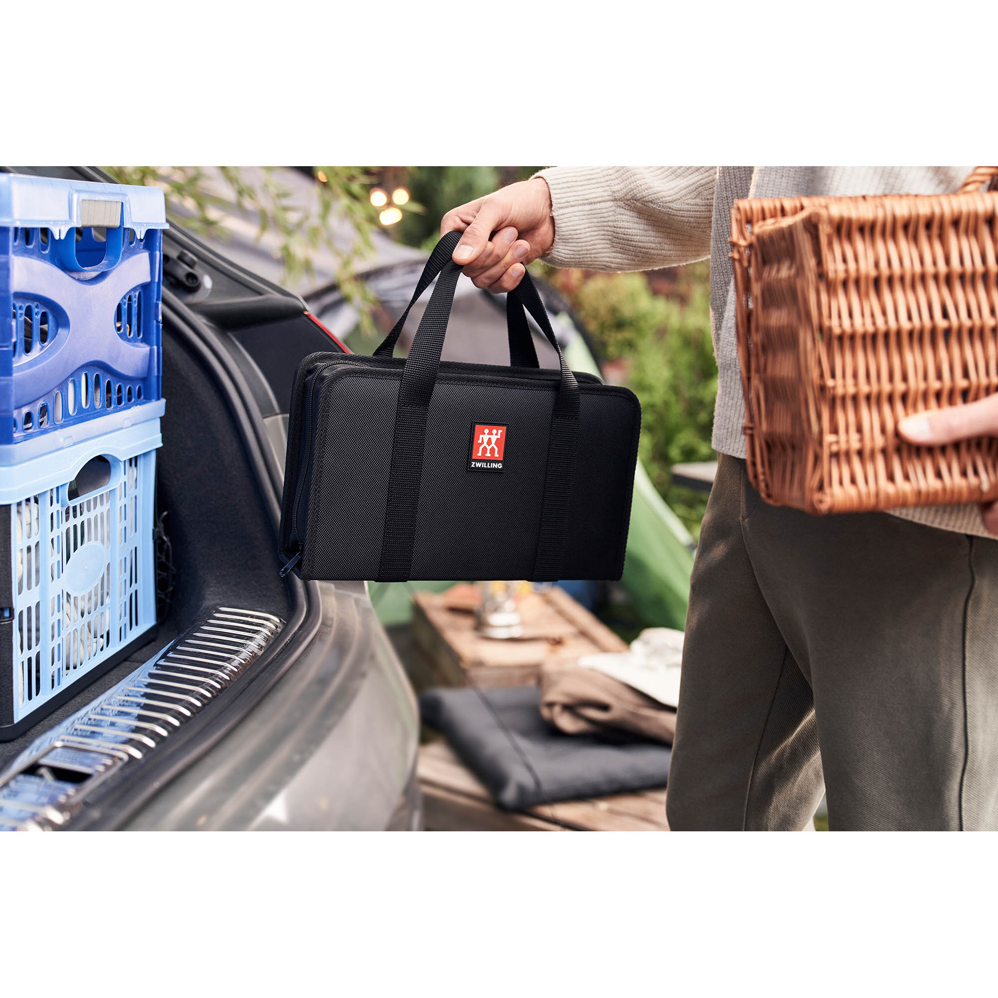 ZWILLING Reiseset Messertasche bestückt VIER STERNE 7 teilig schwarz