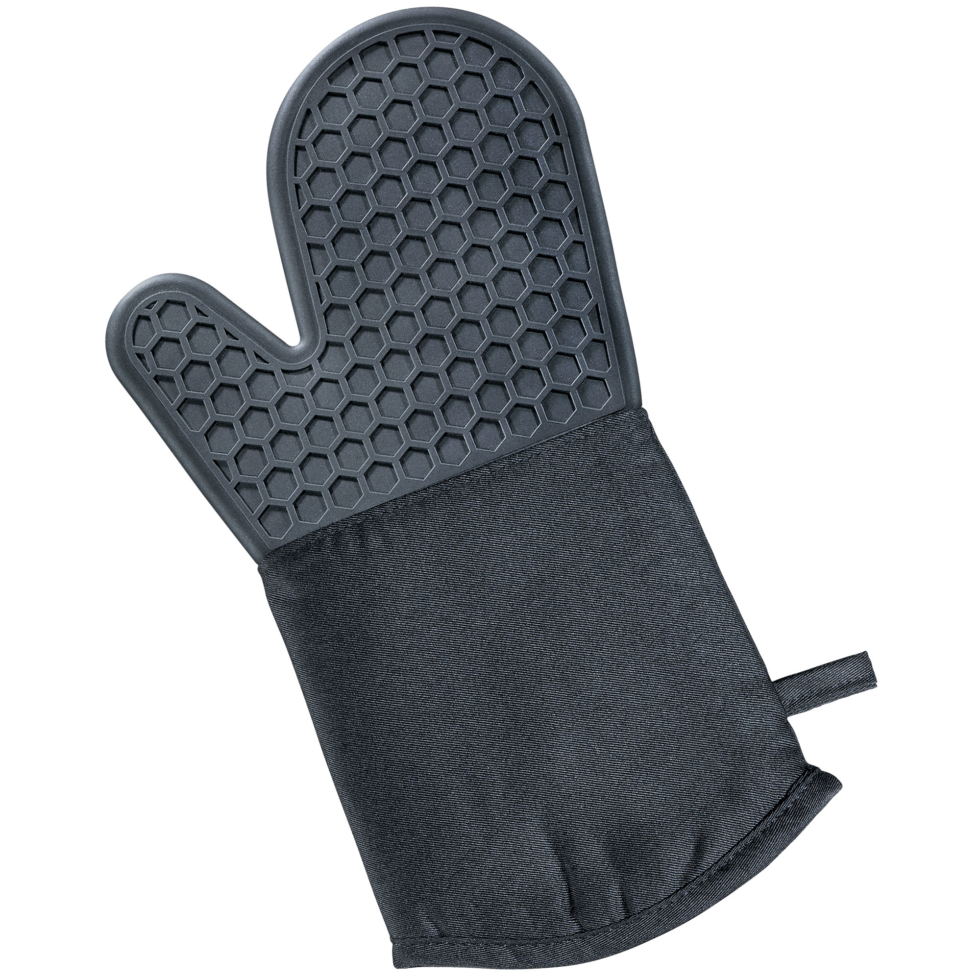 KÜCHENPROFI Topfhandschuh JOY Baumwolle / Polyester mit Silikonnoppen schwarz