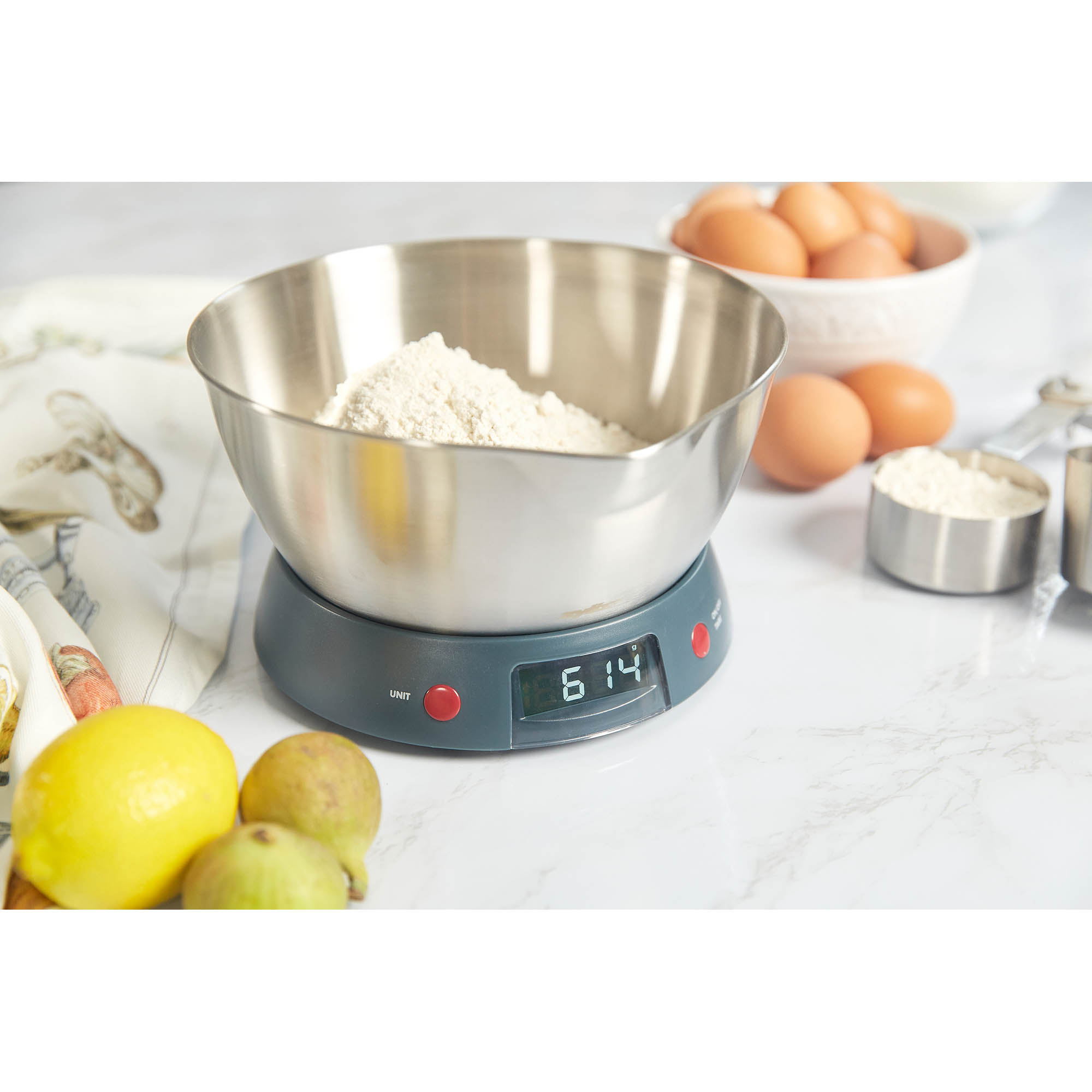ZYLISS Digitale Küchenwaage bis 5 kg mit Edelstahl-Schüssel
