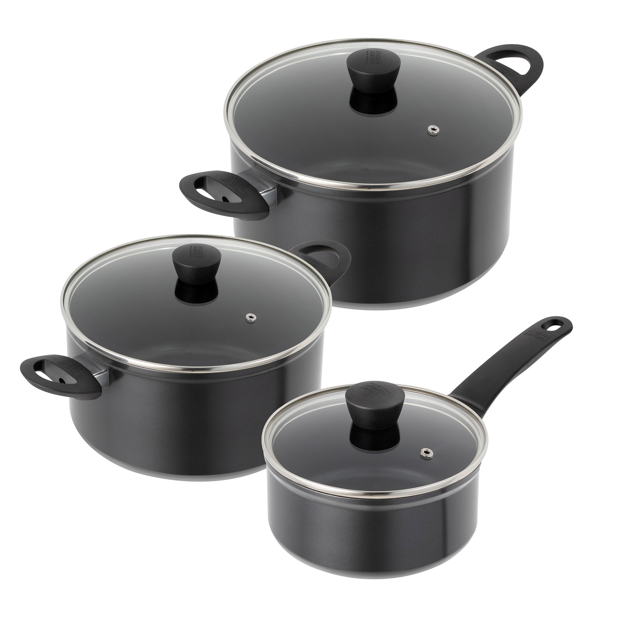 KUHN RIKON Topf-Set 3-teilig EASY INDUCTION antihaft-beschichtet