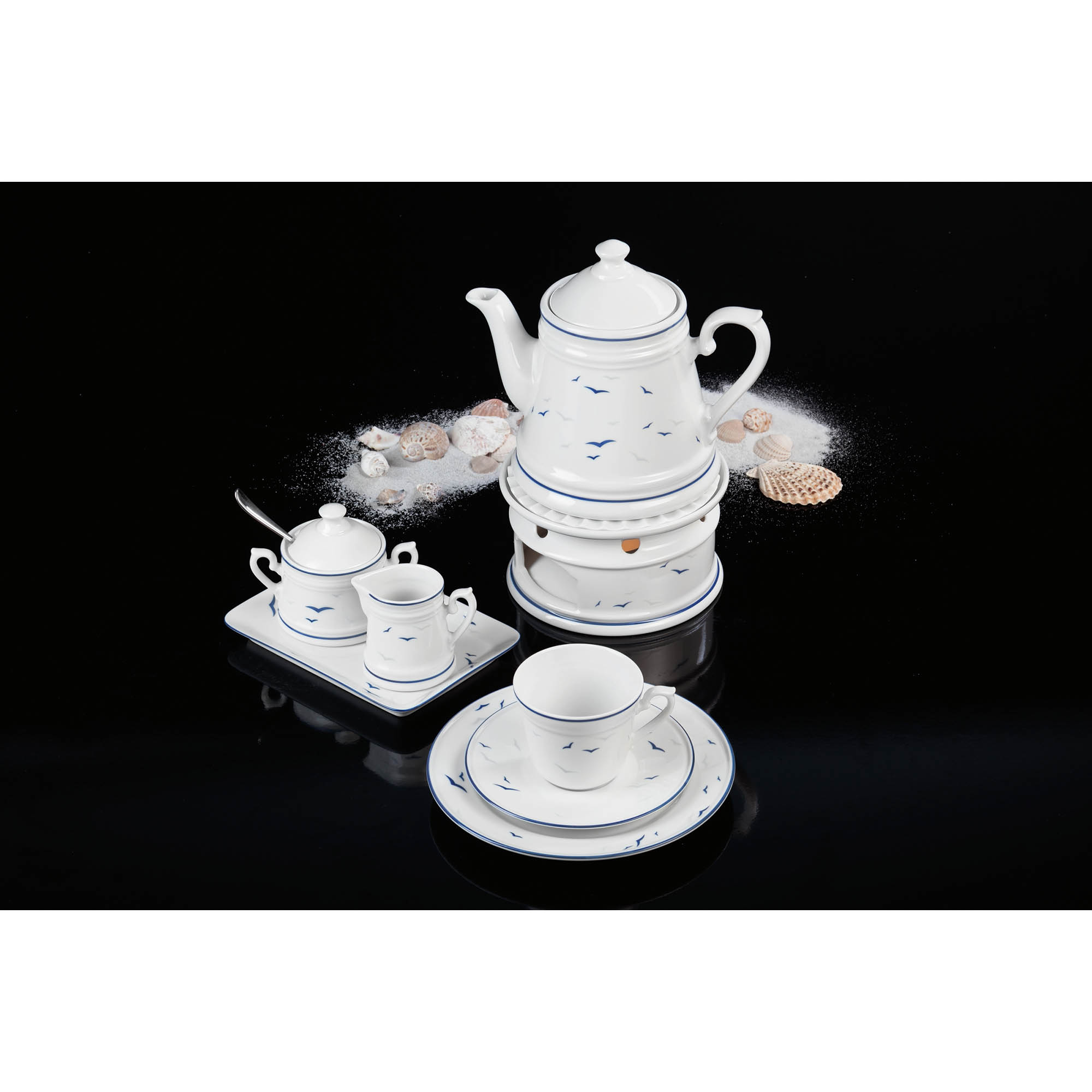 Königlich Tettau WORPSWEDE Rügen 4164 Kaffeeobertasse 0,2 Liter 6 Stück