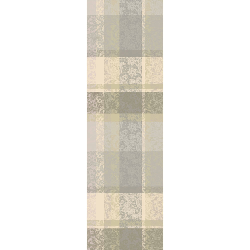 GARNIER-THIEBAUT Tischläufer MILLE DENTELLES NATUREL 55 x 180 cm 100% Baumwolle