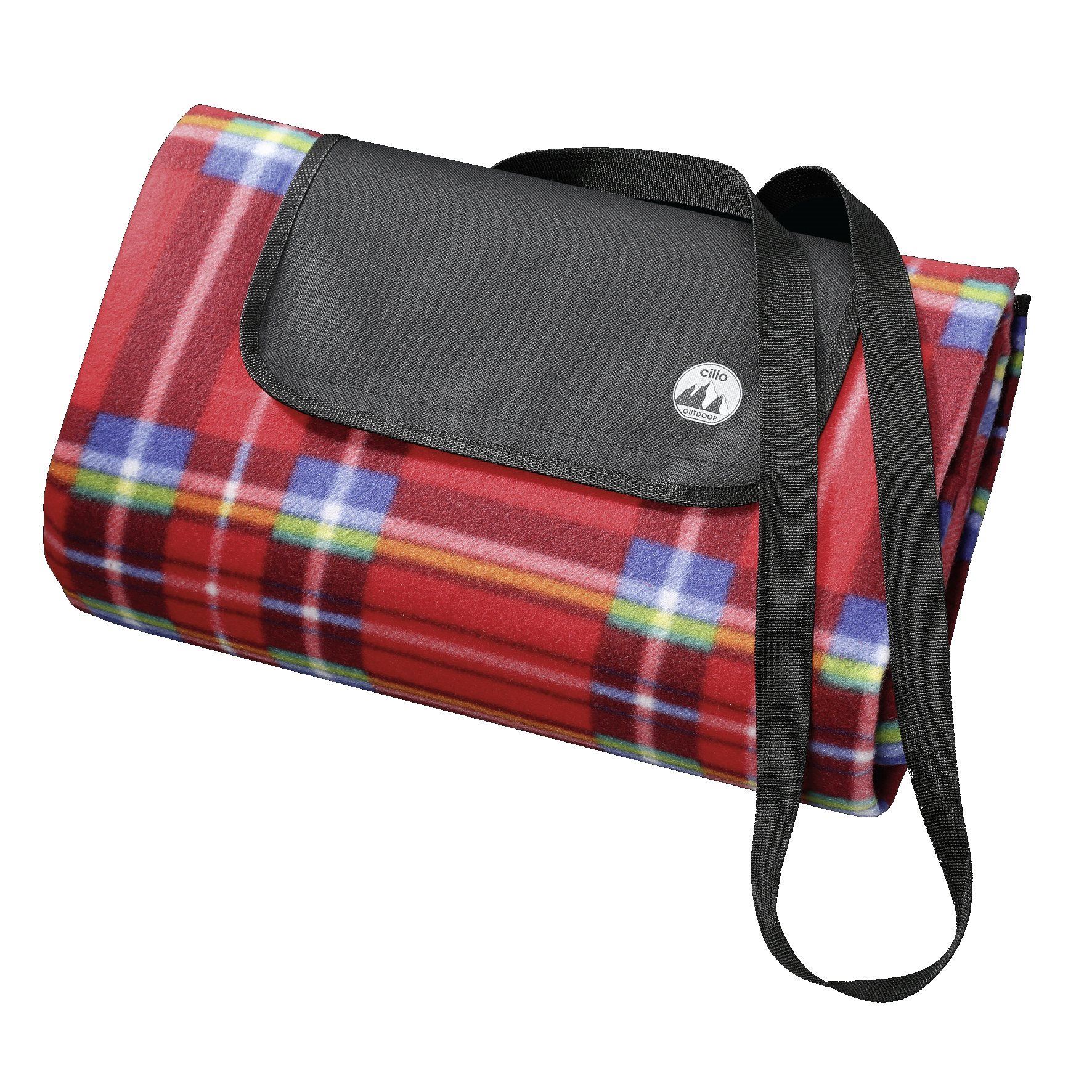 CILIO Picknick-Decke BEACH Rot 200 x 200 cm Picknickdecke