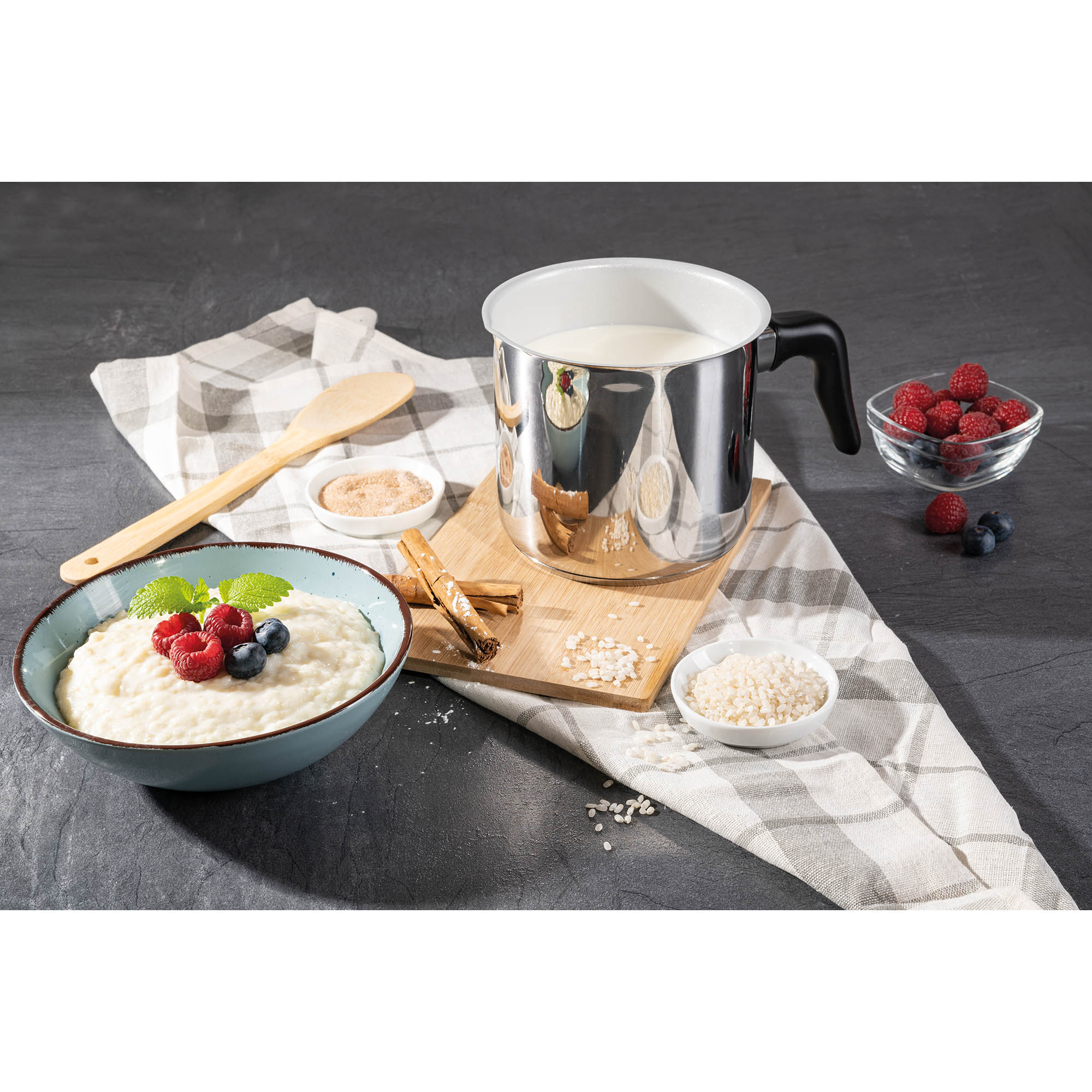 GENIUS Milchtopf CERAFIT STEEL mit Keramik-Beschichtung 14 cm 2 Liter
