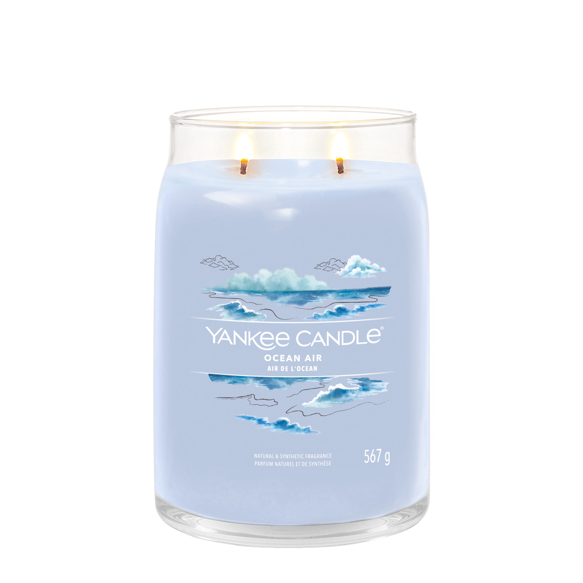 YANKEE CANDLE Große Signature Kerze OCEAN AIR 567 g Duftkerze