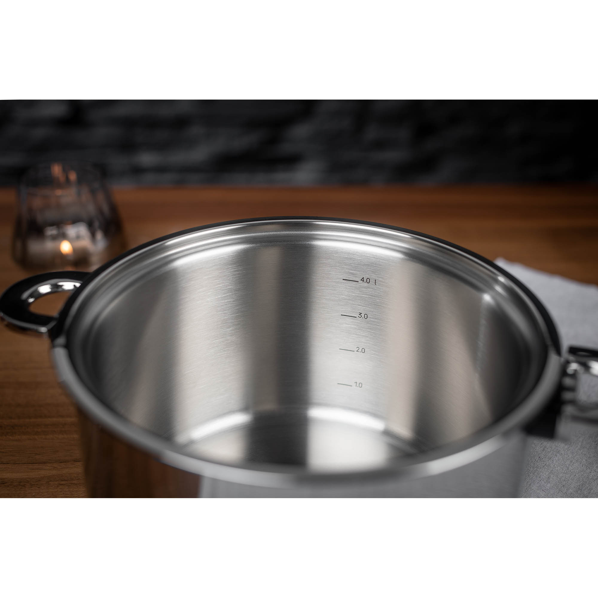 KUHN RIKON Pressure cooker DUROTHERM PRO BLACK Thermo cooking pot 22 cm 5.0 litres