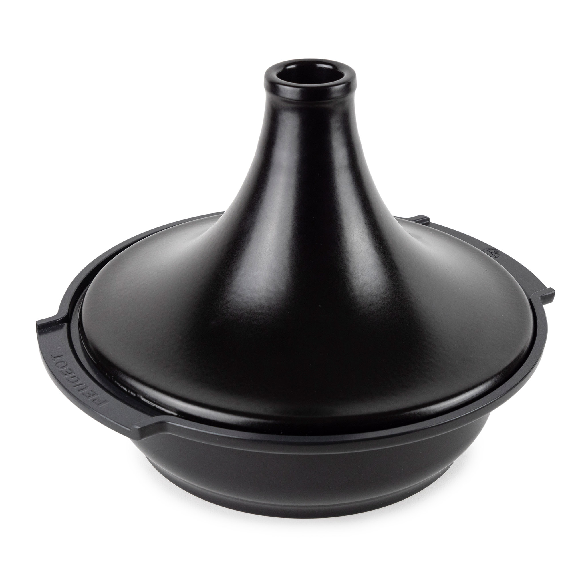 PEUGEOT Tagine Tajine ATLAS 30 cm Aluminium mit Keramikdeckel satinschwarz