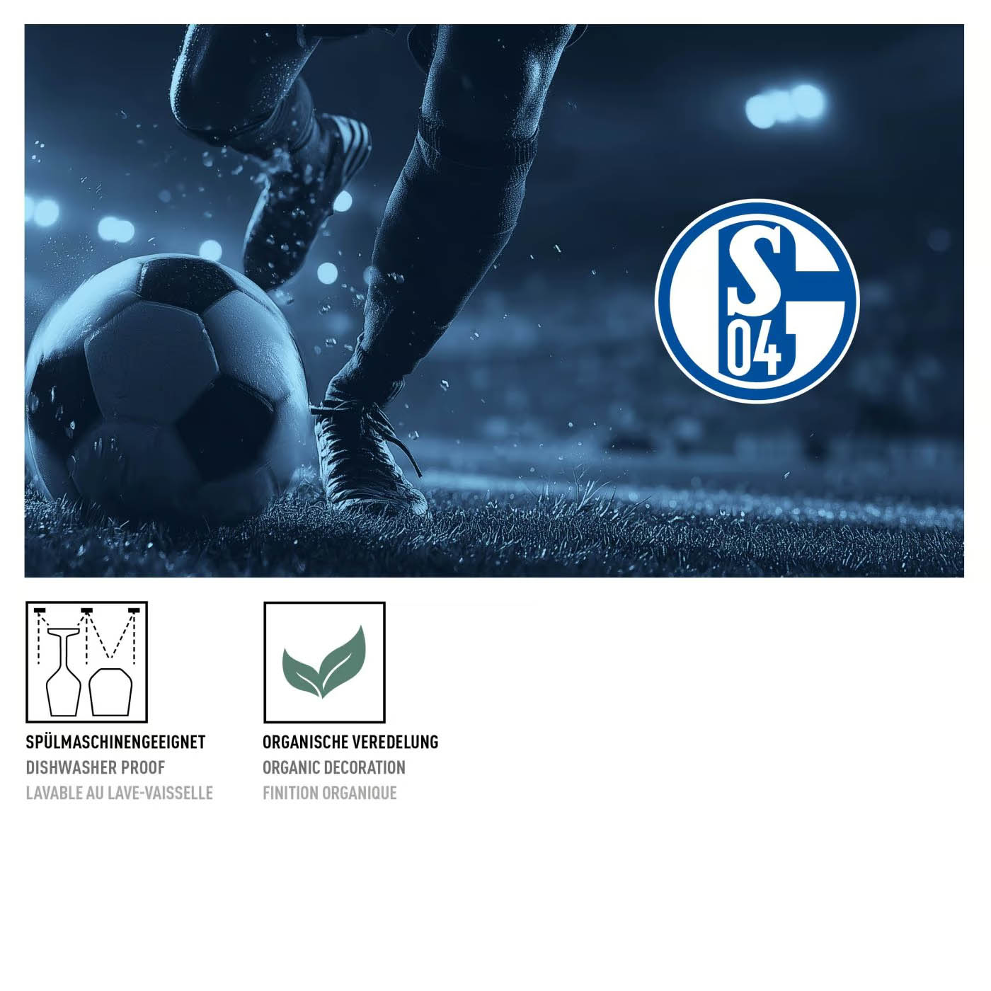 RITZENHOFF Bierglas FC SCHALKE 04 Stielglas Set mit 2 Stück à 368 ml