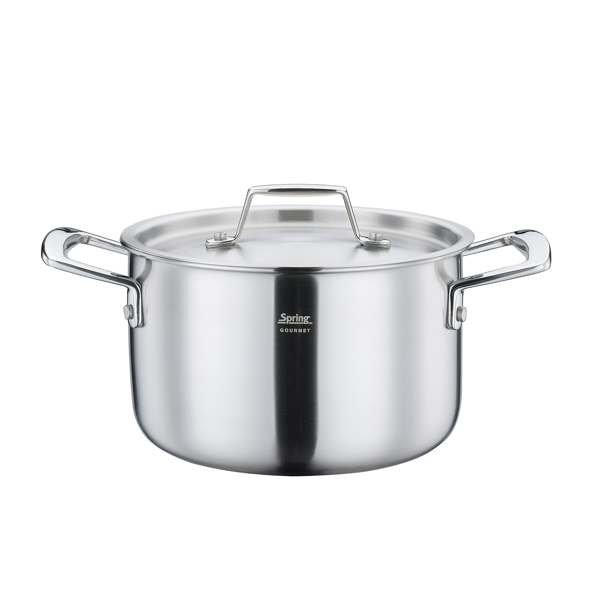 SPRING Kochtopf GOURMET 18 cm 2,7 Liter mit Metalldeckel INDUKTION