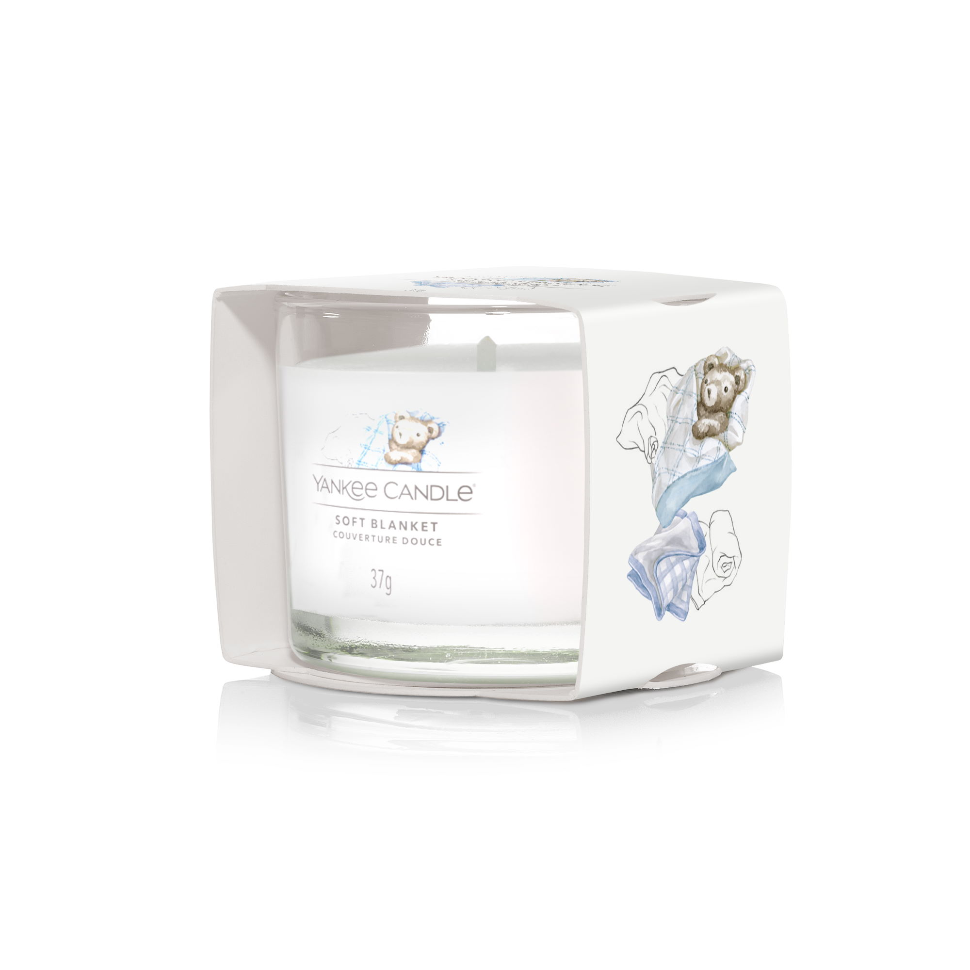YANKEE CANDLE Glasvotivkerze SOFT BLANKET 37 g Duftkerze