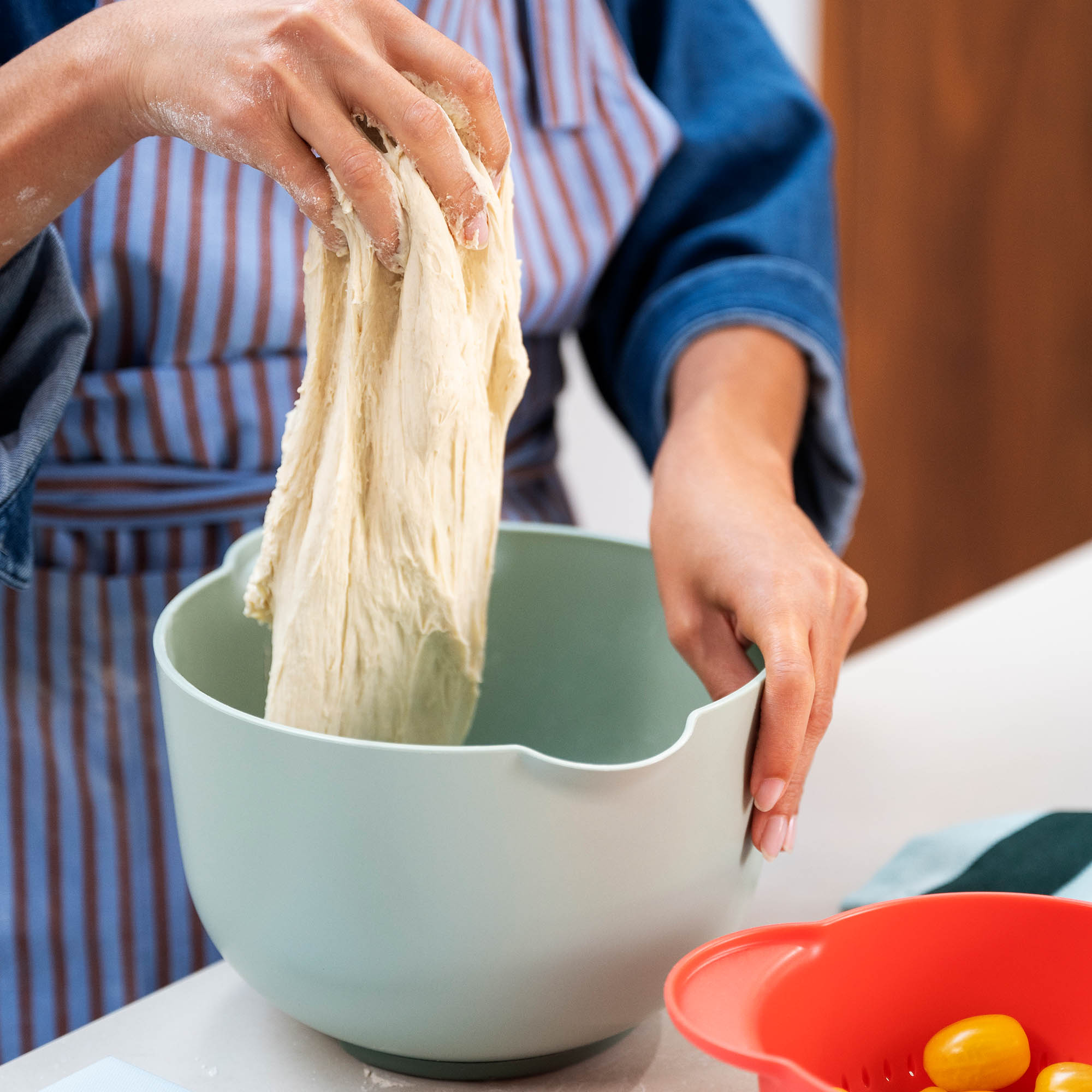 MEPAL mixing bowl CHEF IT 3.0 litre nordic sage with splash guard lid