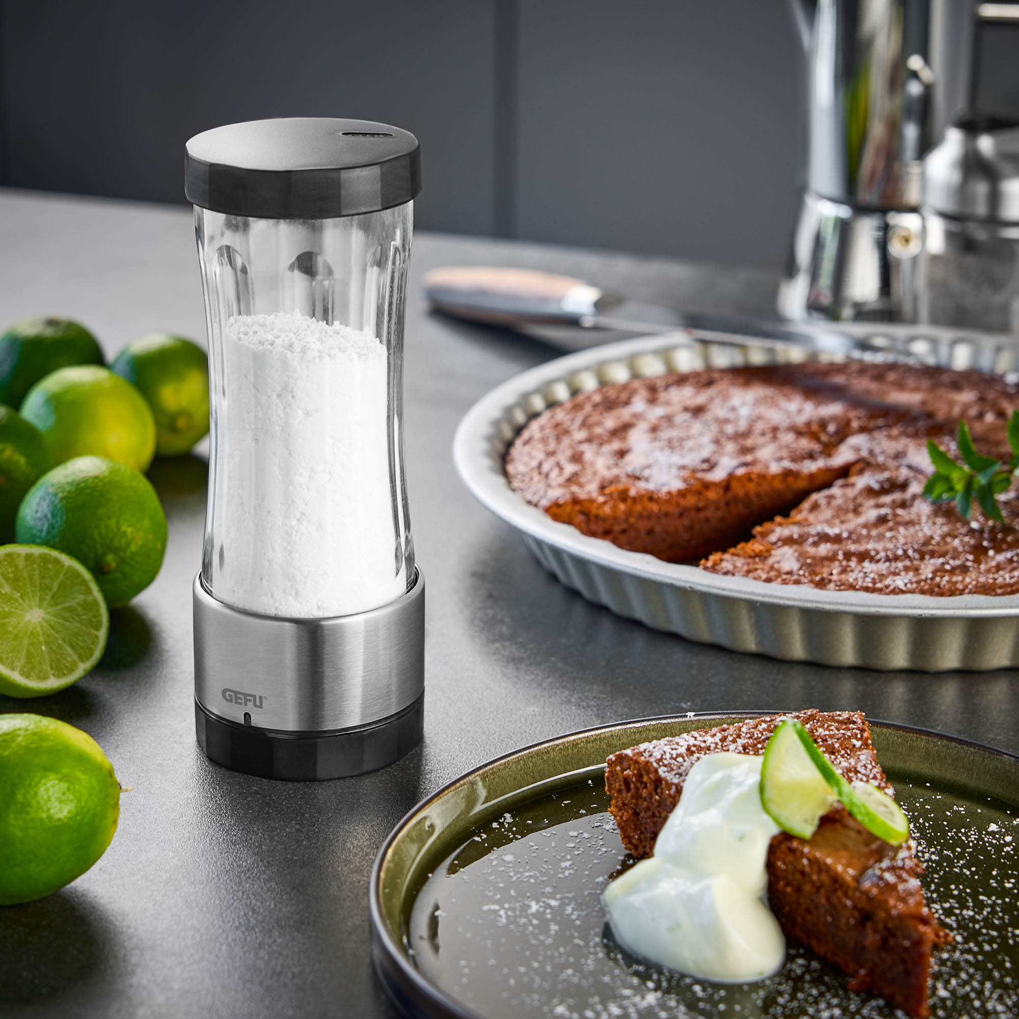 GEFU DISPENSO icing sugar grinder Cocoa shaker
