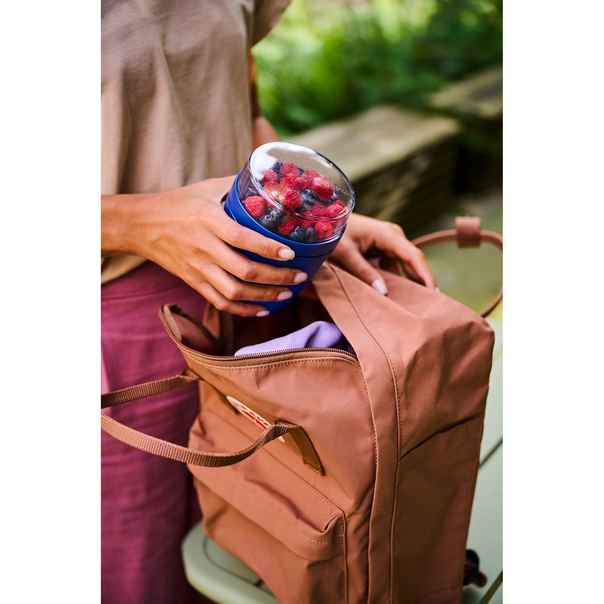 MEPAL Lunchpot ELLIPSE Lunchbox Snackbox mit 2 Behältern vivid blue