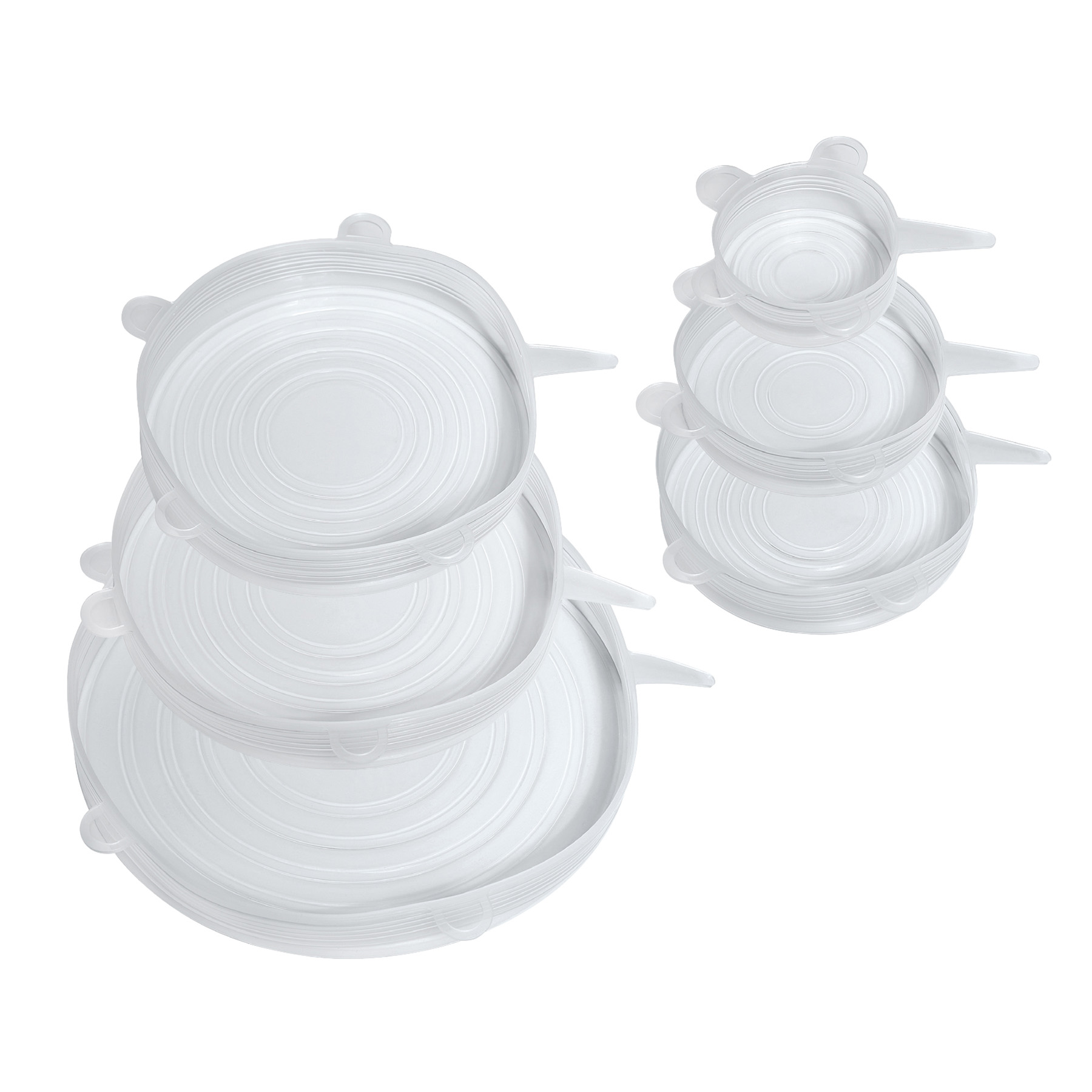 KÜCHENPROFI Frischhaltedeckel STRETCH aus Silikon 6er-Set 6,5 cm bis 20 cm