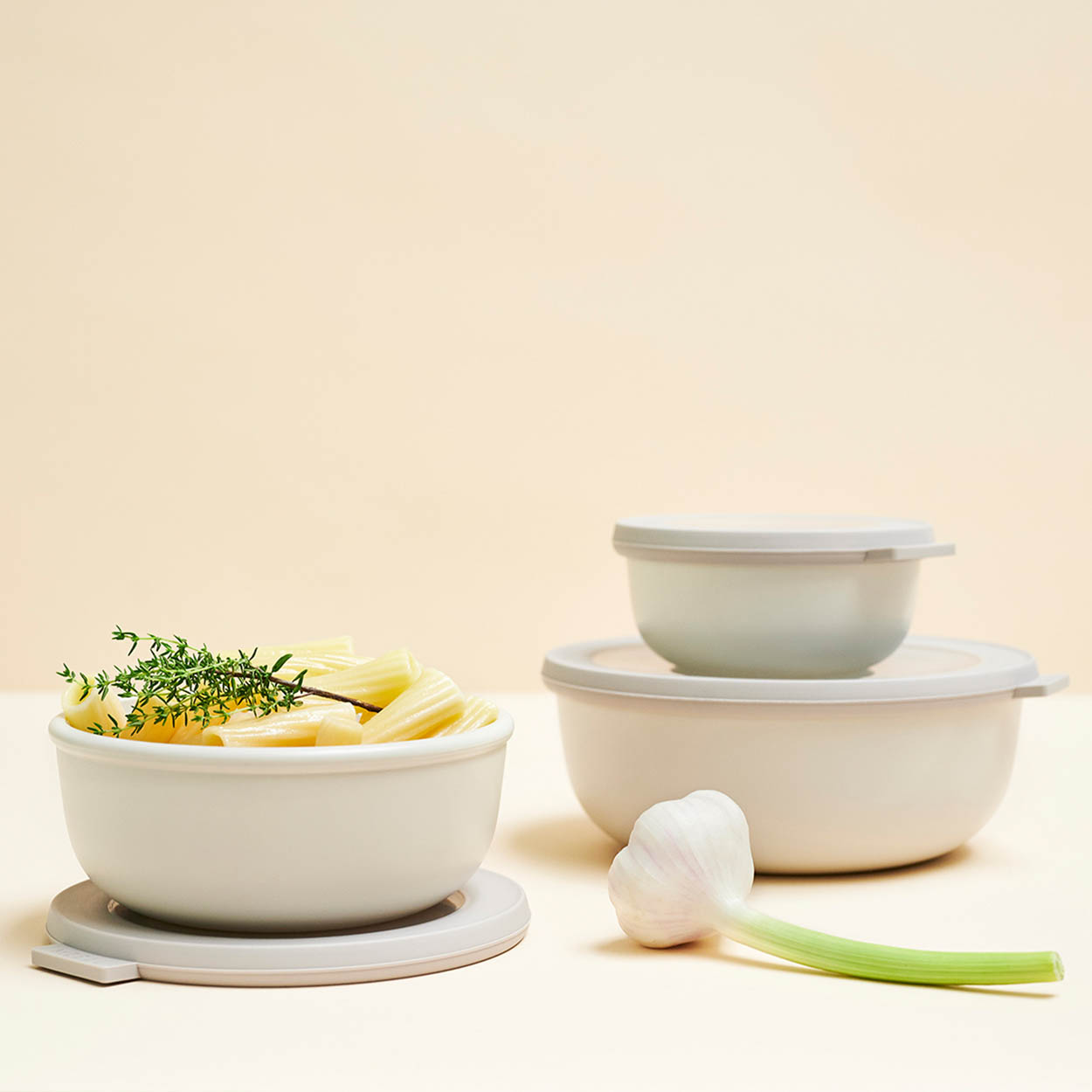 MEPAL Ersatzdeckel für Multischüssel CIRQULA 2,25 / 3,0 Liter nordic white