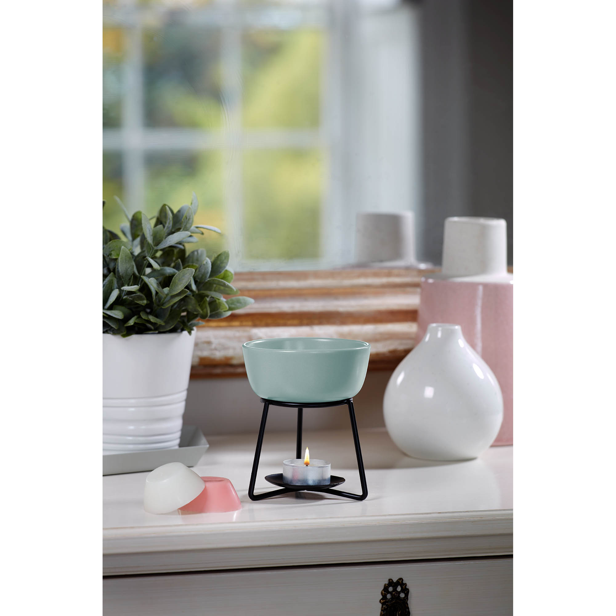 YANKEE CANDLE Melt Warmer PEBBLE Spa Blue Duftlampe