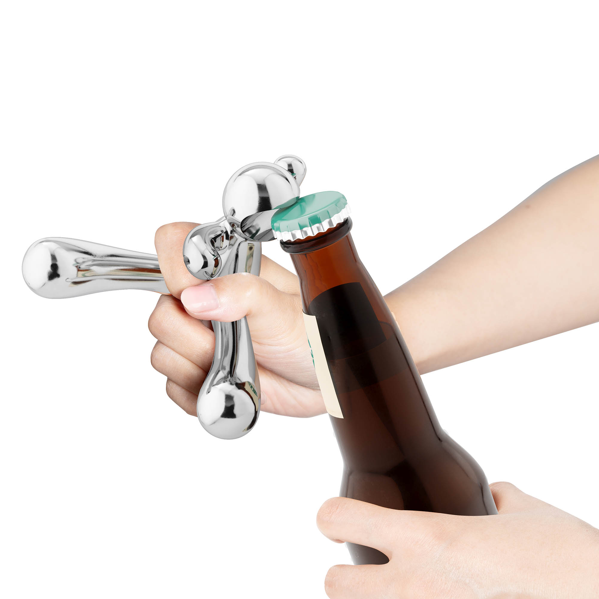 UMBRA Design-Flaschenöffner RODEO BUDDY verchromt