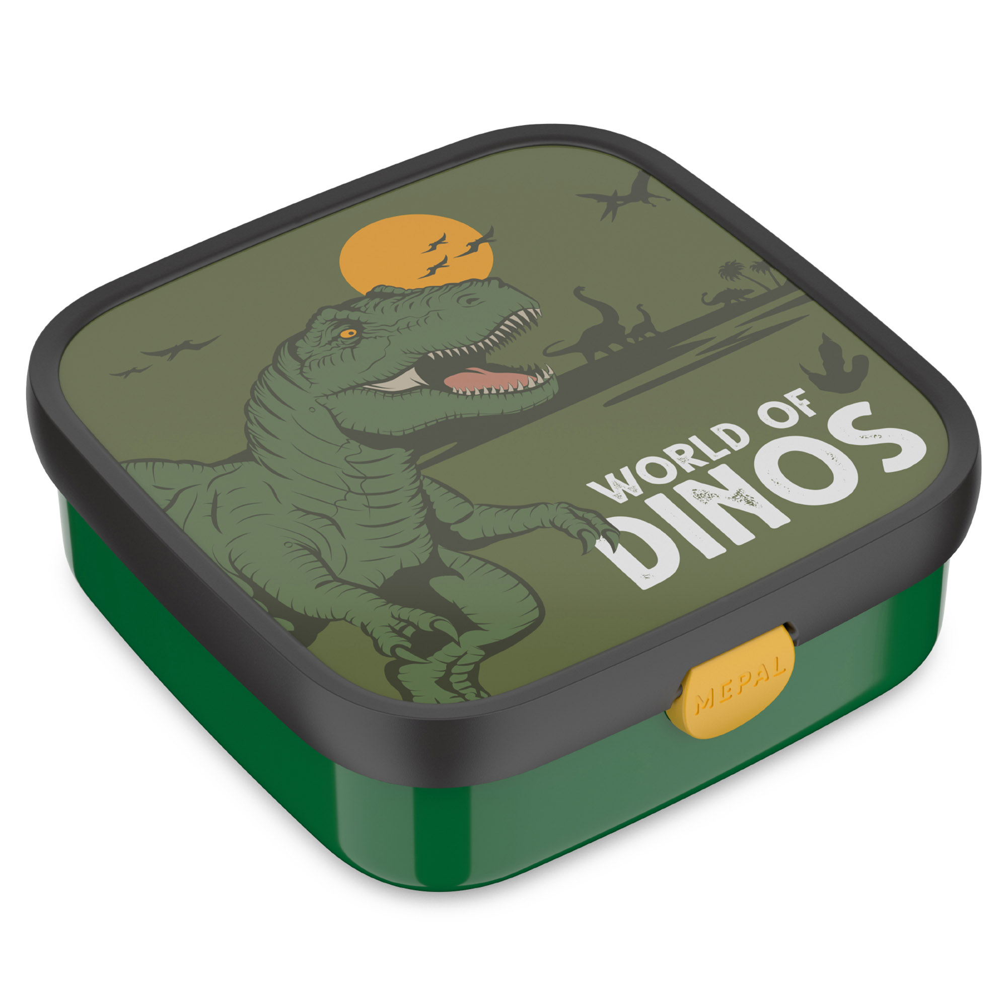 MEPAL Brotdose CAMPUS groß mit 2 Bento-Einsätzen 1,3 Liter Motiv Dino