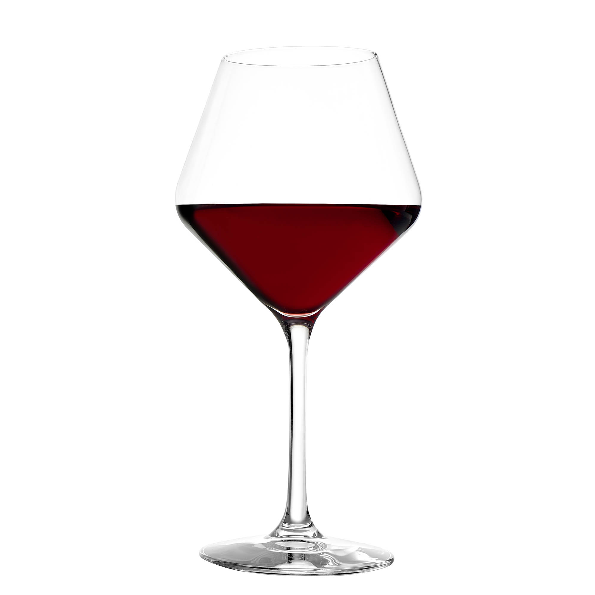 STÖLZLE LAUSITZ REVOLUTION series Burgundy goblet 6 pieces calibrated 0.2 l filling mark