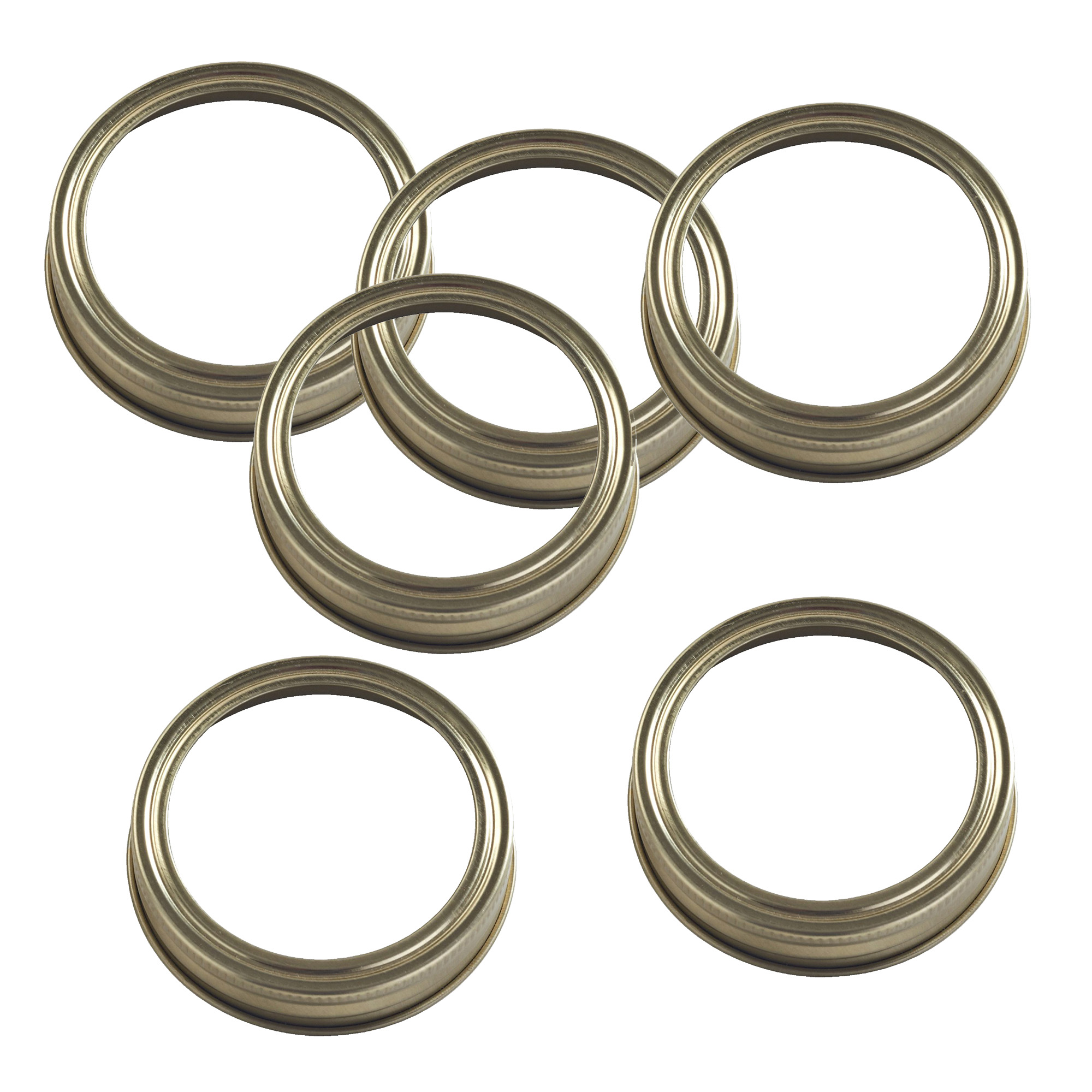 KILNER Drehverschluss-Ring für Einmachglas mit Schraubdeckel 6 Stück