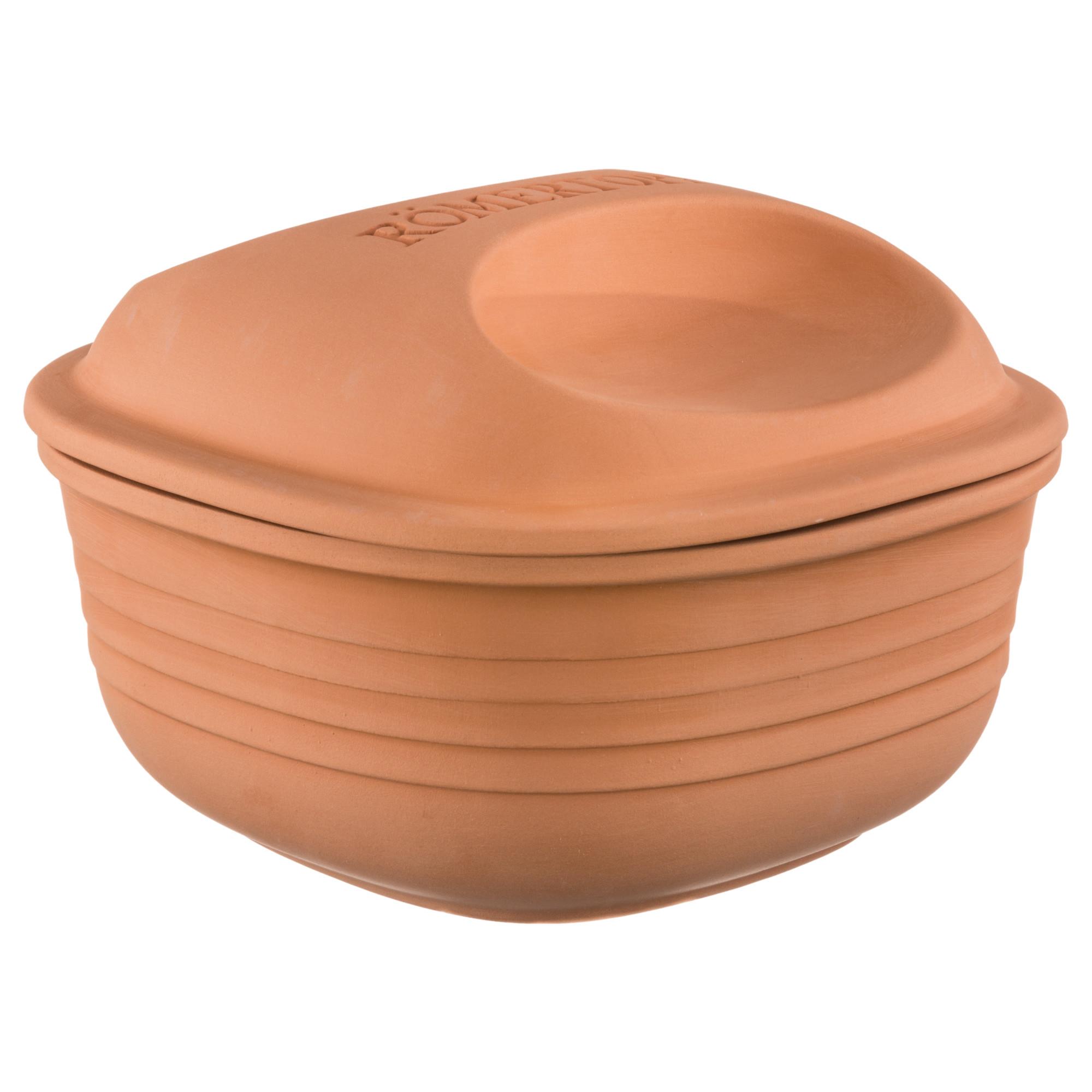 RÖMERTOPF Bräter multifunktioneller Bräter für 2-4 Personen QUADRATISCH