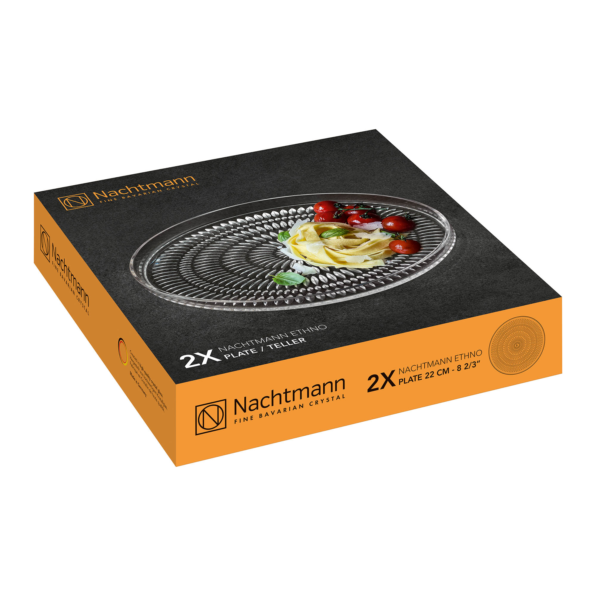 NACHTMANN Serie ETHNO 2er-Set Teller 22 cm mit hohem Rand