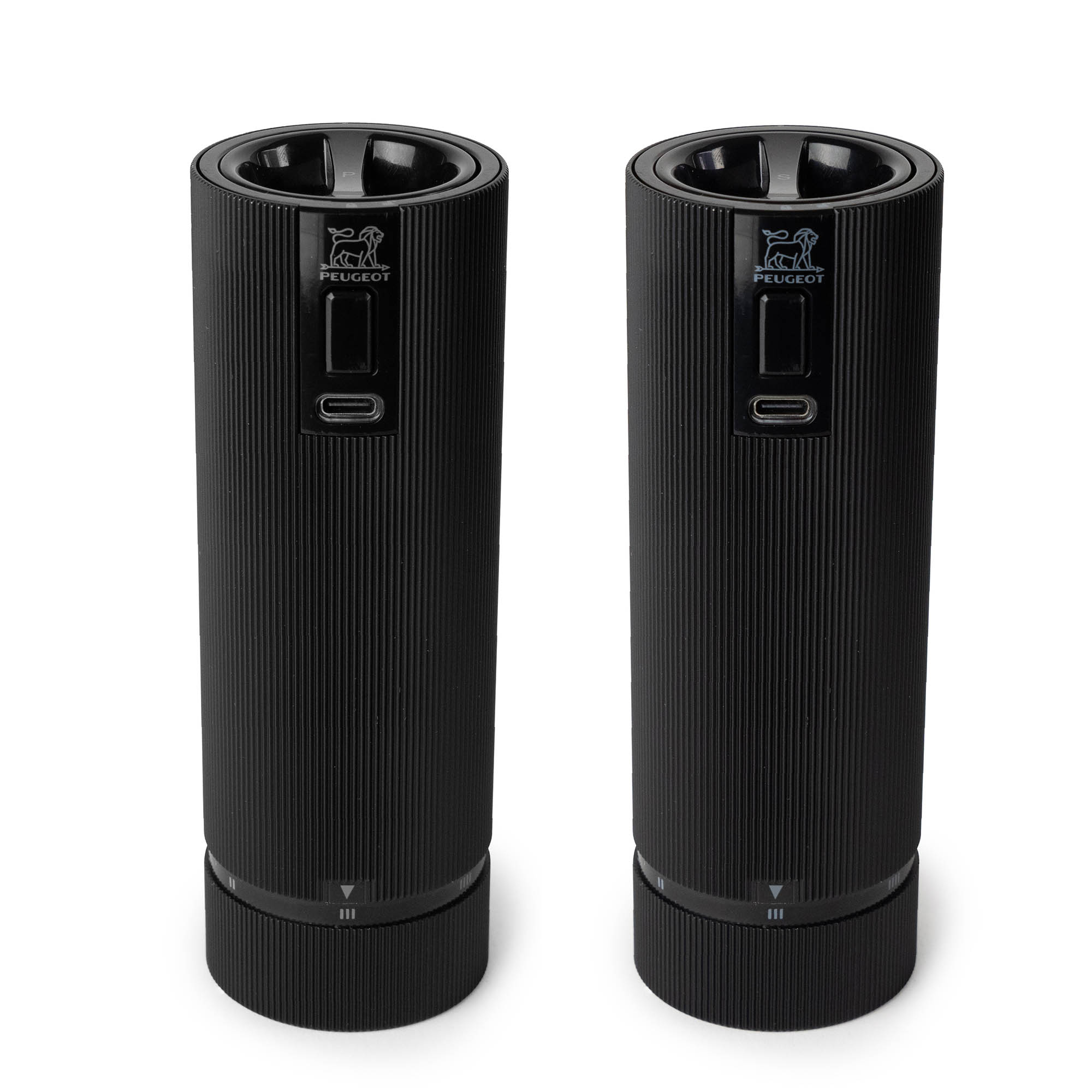PEUGEOT Gift Set LINE NIGHT ELECTRIC Salt and Pepper Mill 15 cm U'Select Z Black