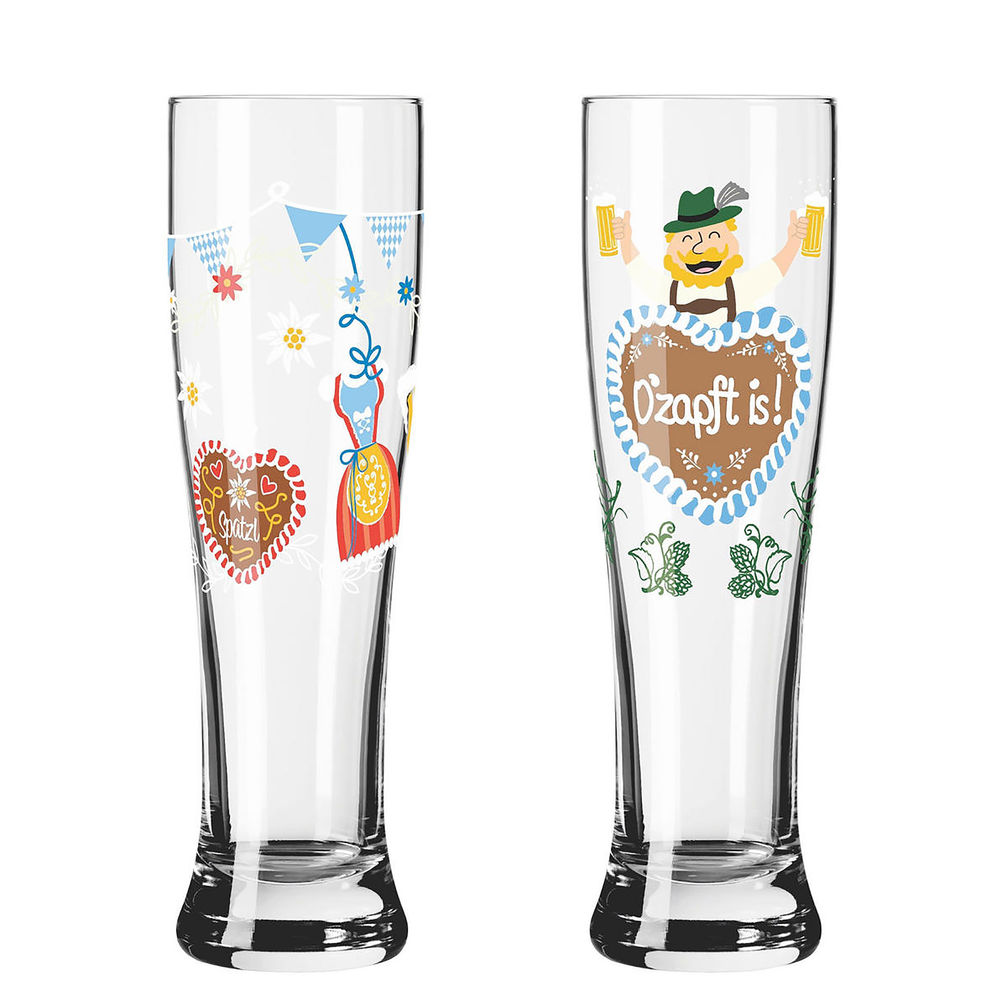 RITZENHOFF Weizenbierglas Weißbierglas BRAUCHZEIT F26 Set mit 2 Stück à 646 ml