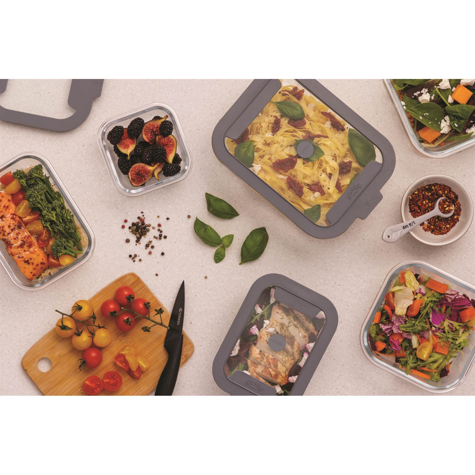 KILNER Frischhaltedose aus Borosilikatglas FRESH STORAGE 0,8 Liter Auflaufform